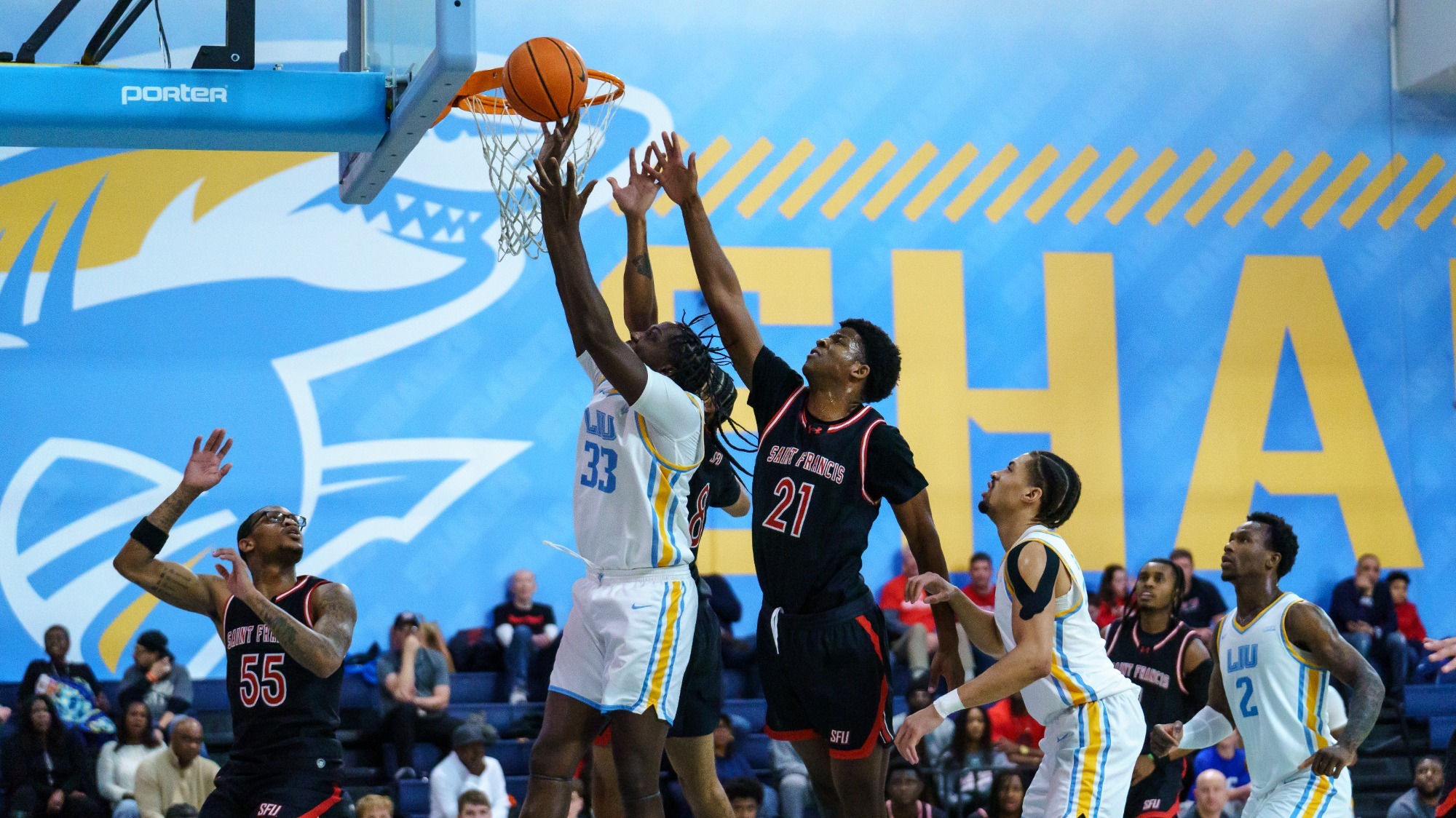 Jamal Fuller layup vs SFU 1.10