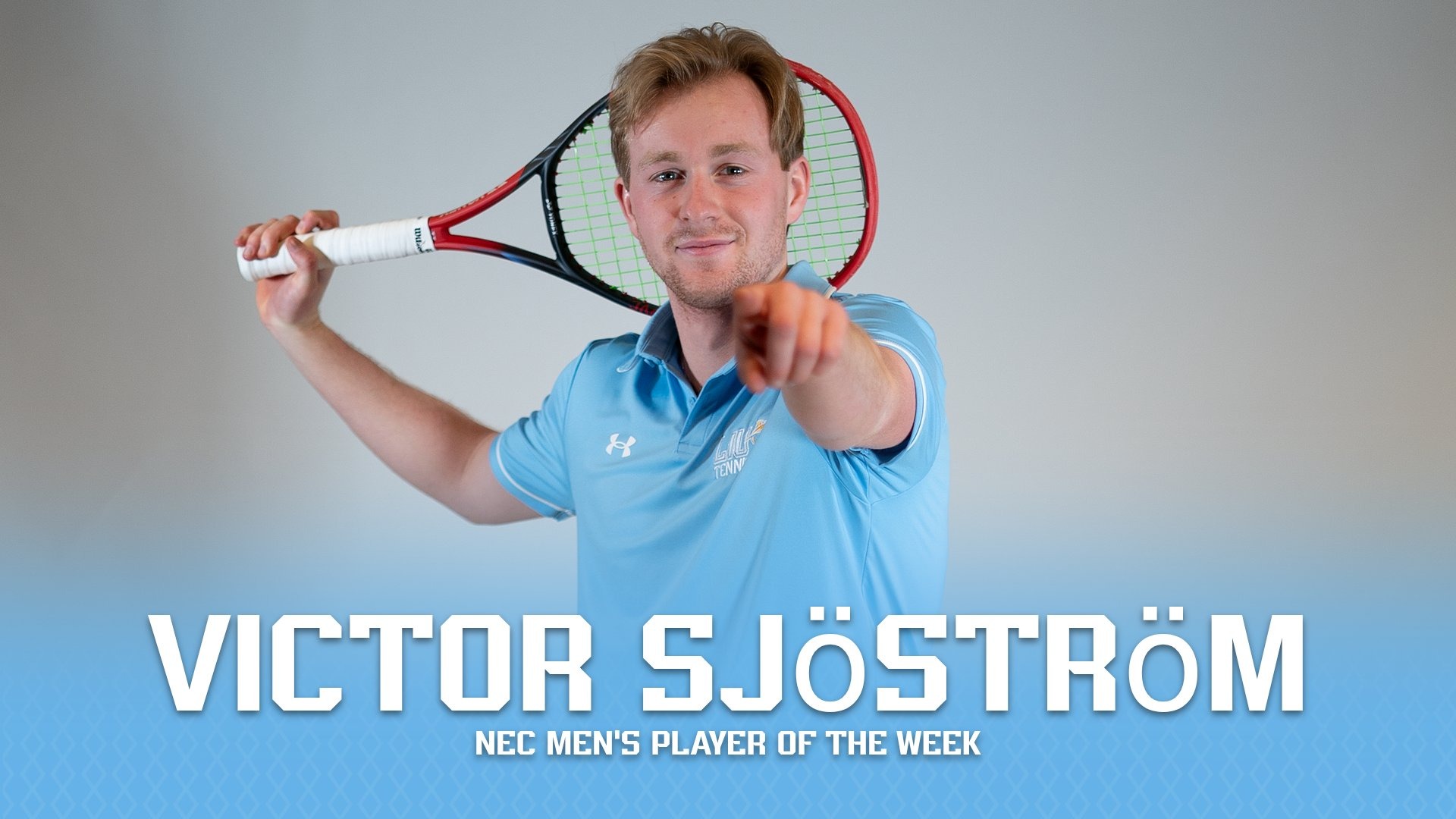 Victor Sjöström NEC Men's Tennis Player of the Week March 12