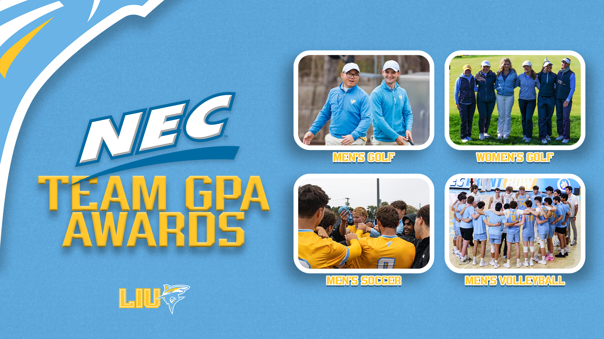 LIU Team GPA Award Winners 2025-26