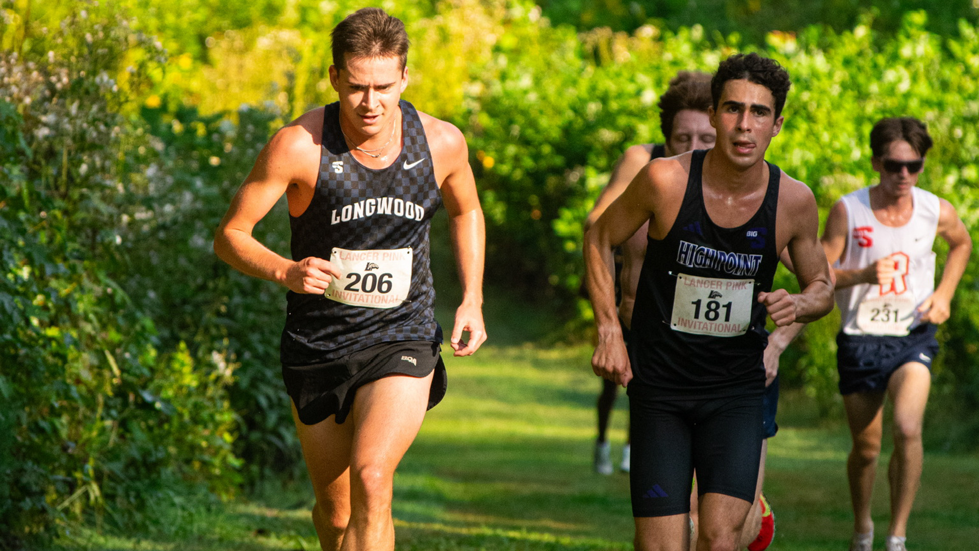 Clinton Clancy runs up the hill