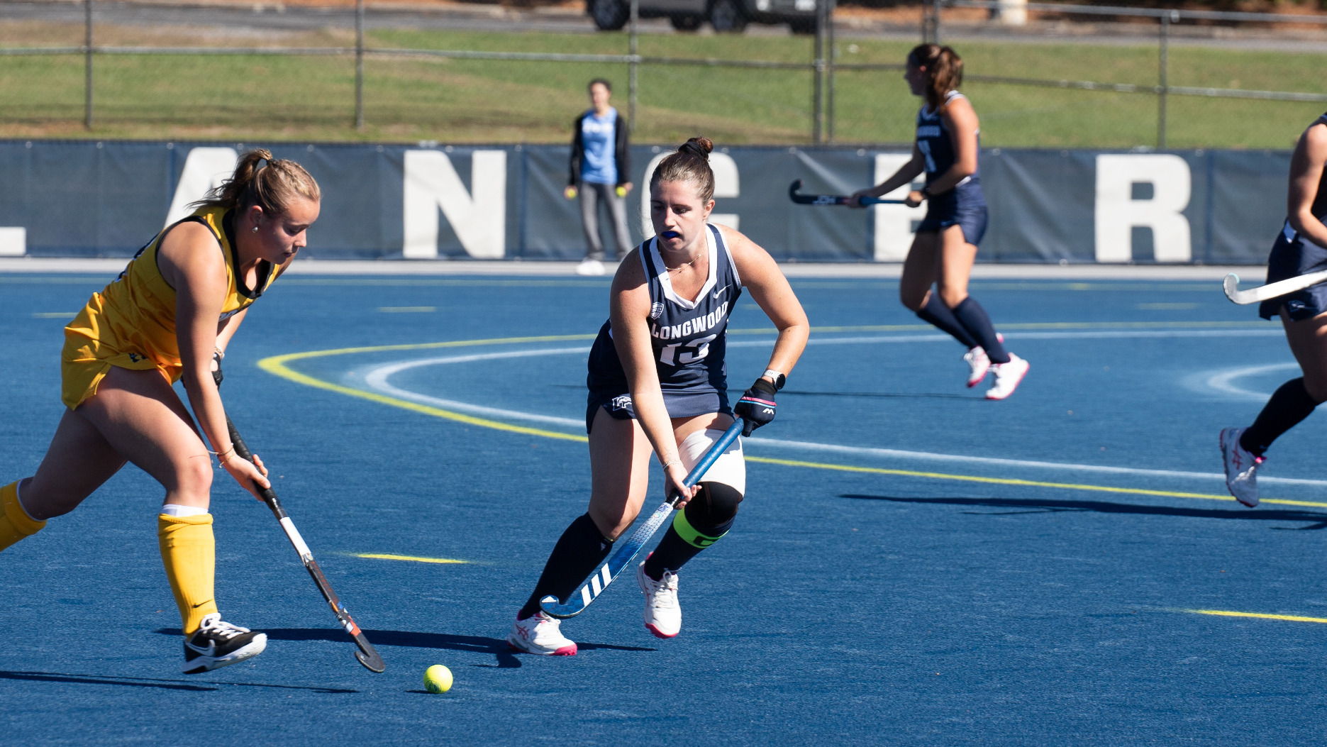 Meghan Hyatt defends at Elizabeth Burger Jackson Field