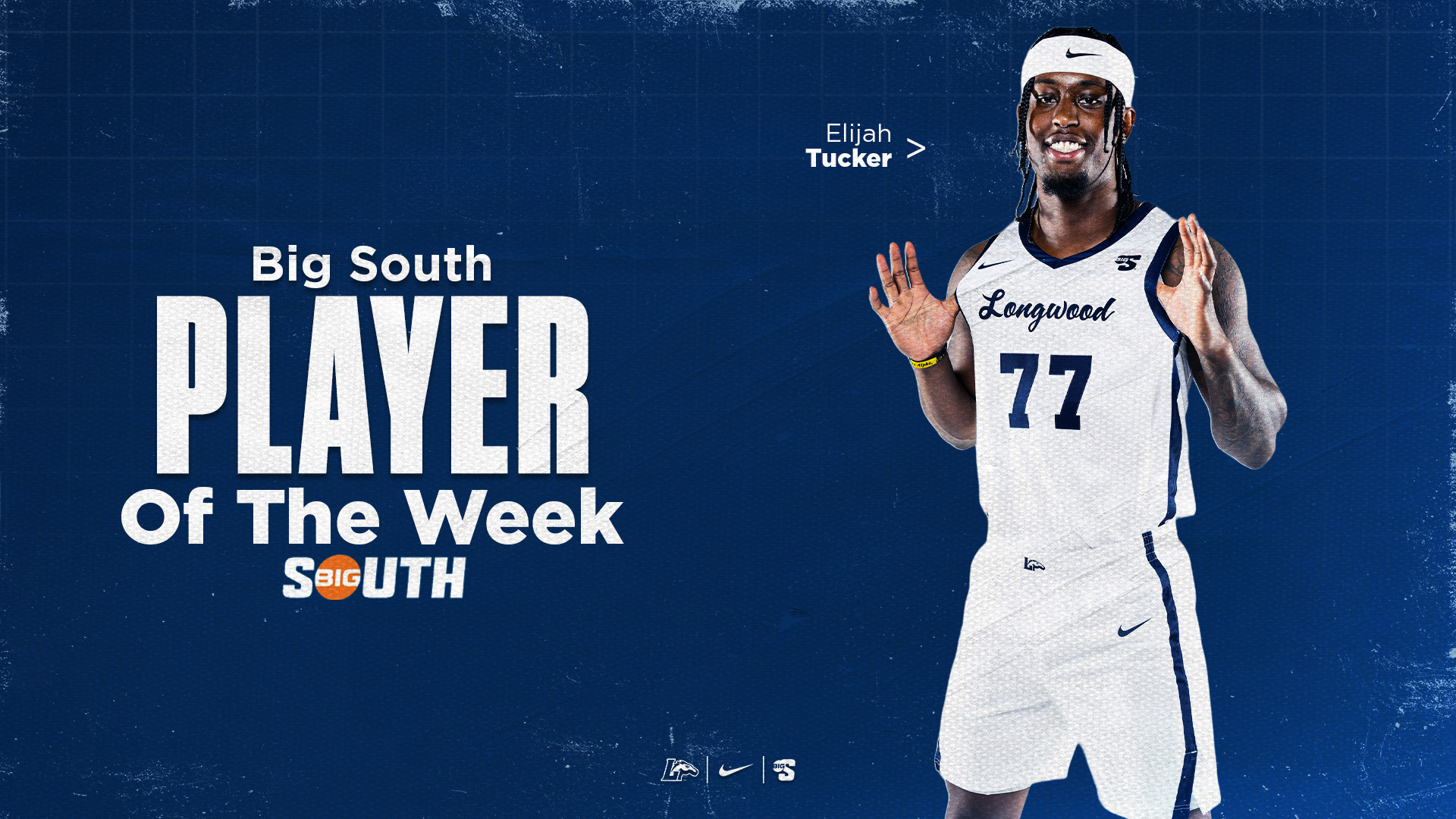Elijah Tucker Big South Player of the Week
