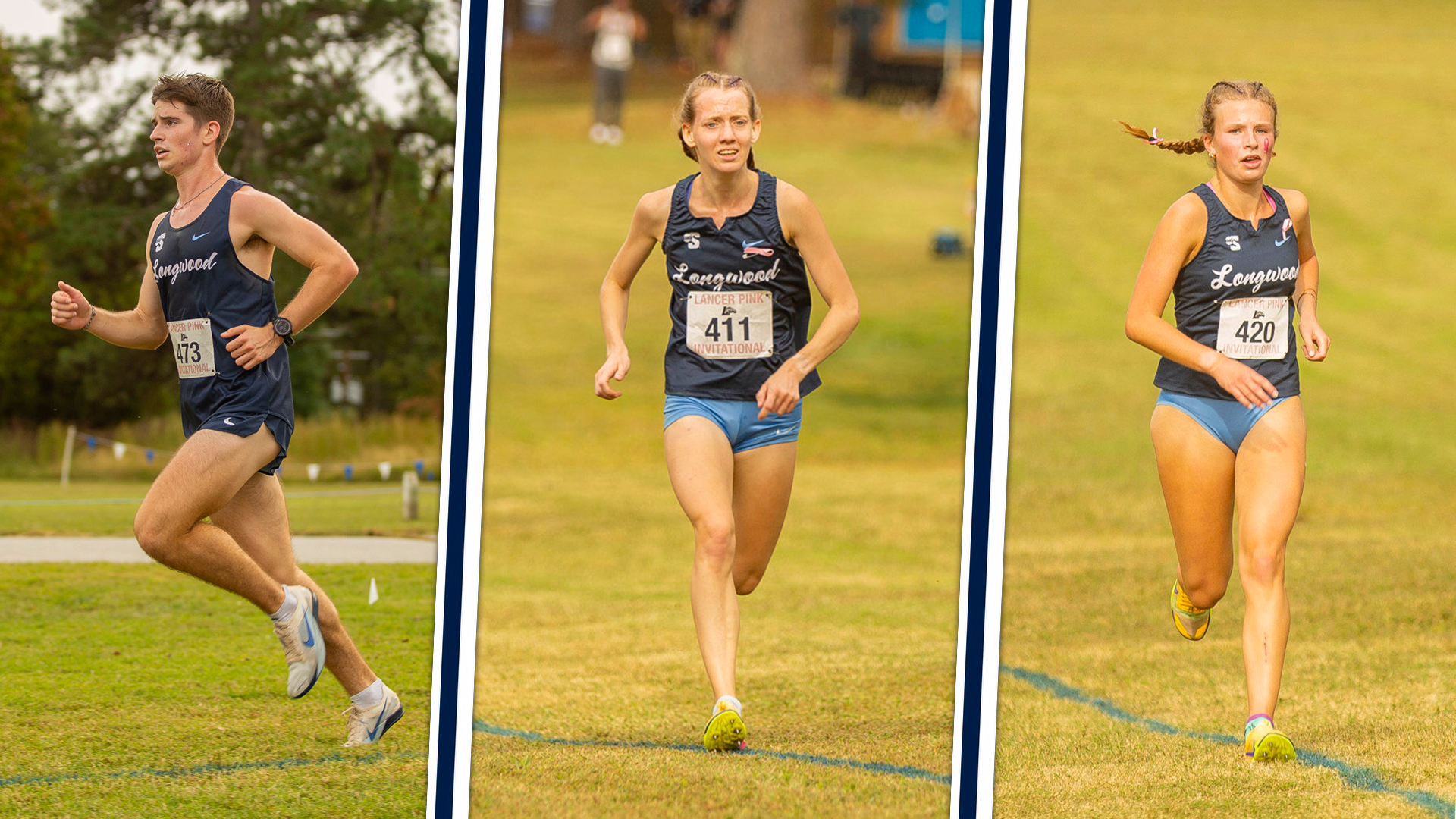 Jonah Bowman, Sophie Farley, and Alexa Bergesen compete at the 2026 Lancer Pink Invitational