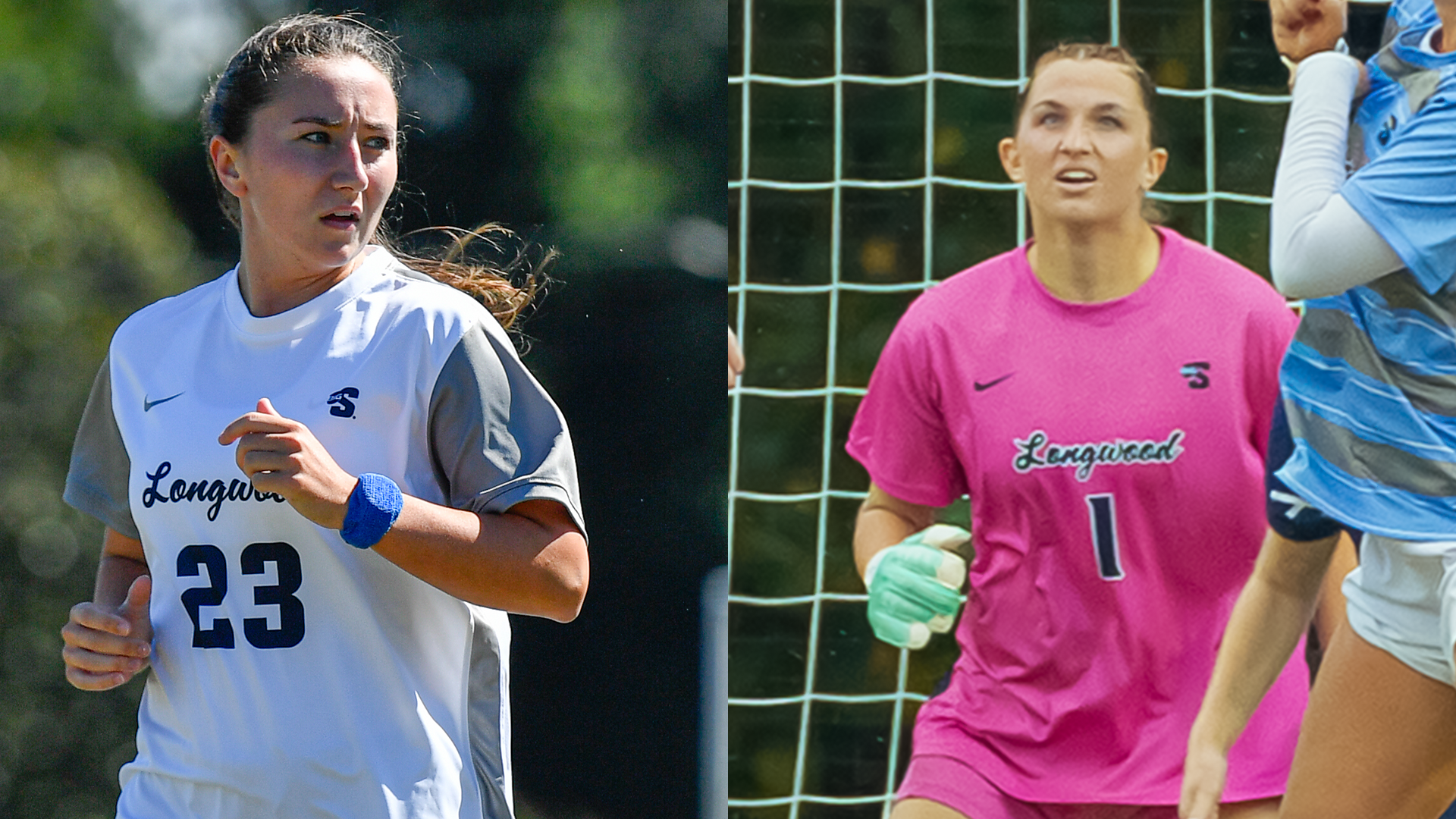 Madison Fitzpatrick (left) and Brynn Clagett won Big South Conference weekly honors on Monday