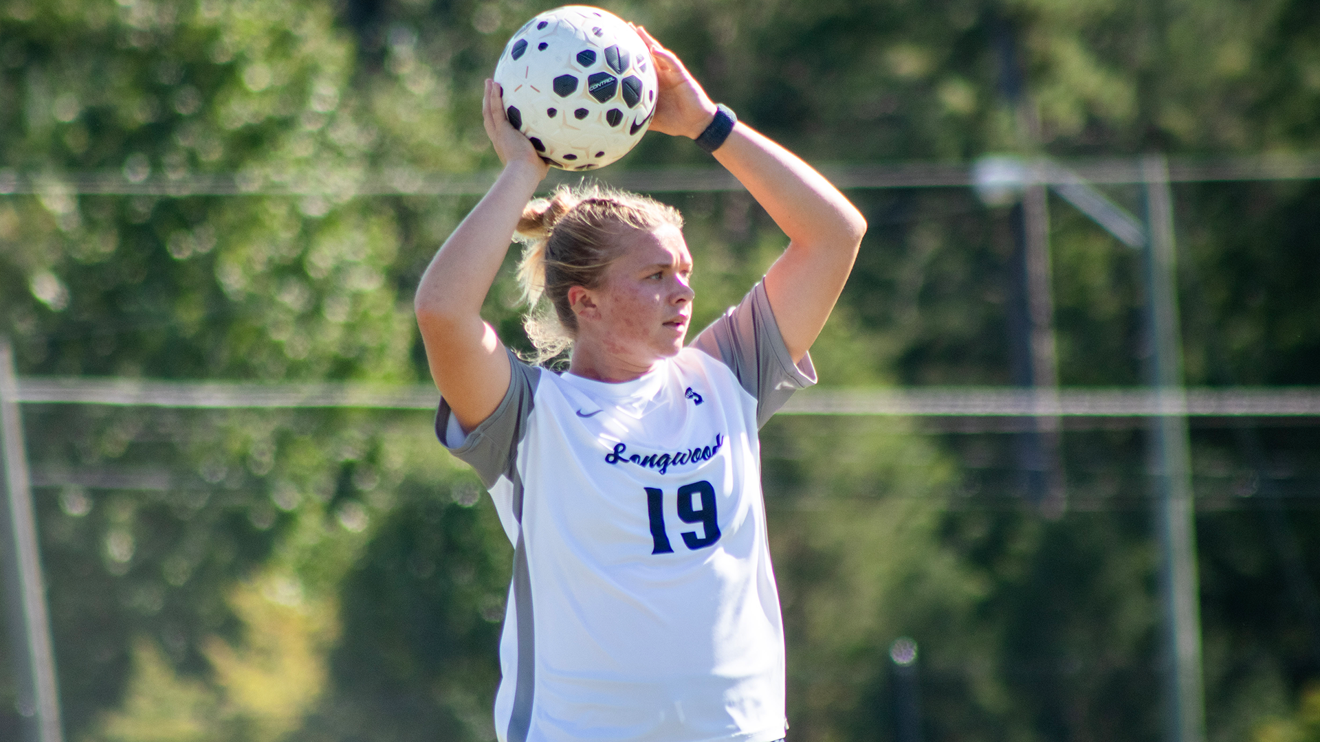 Kiki Putnam readies for a throw in against USC Upstate on September 26 at home