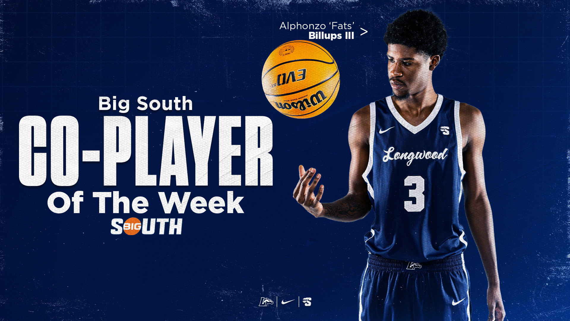 Alphonzo 'Fats' Billups III Big South Co-Player of the Week