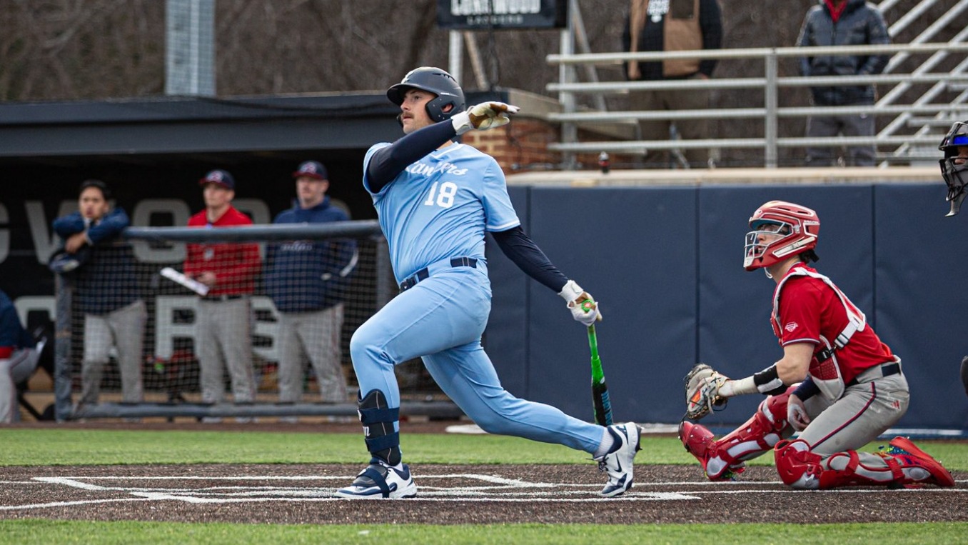 Jon Howard hitting for Longwood against NJIT