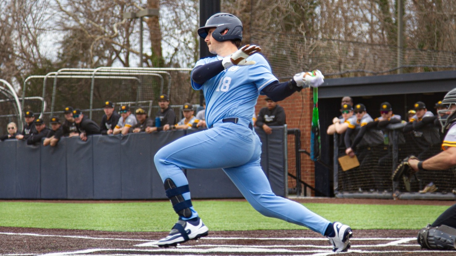 Jon Howard at bat against UMBC