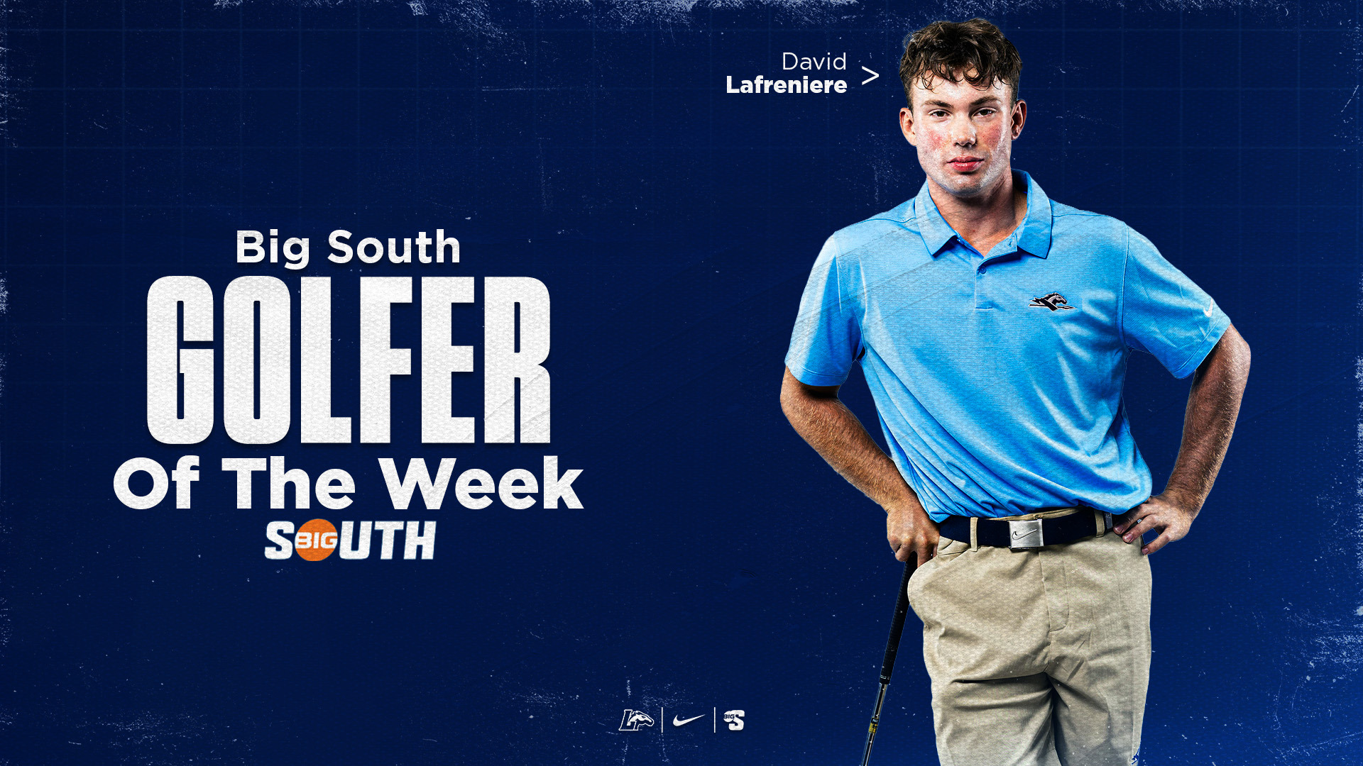 David Lafreniere Big South Golfer of the Week