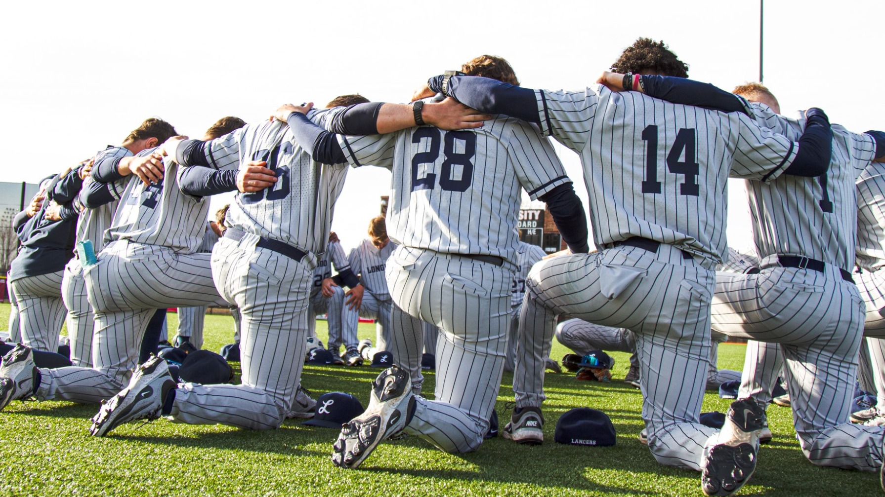 Pre-game huddle