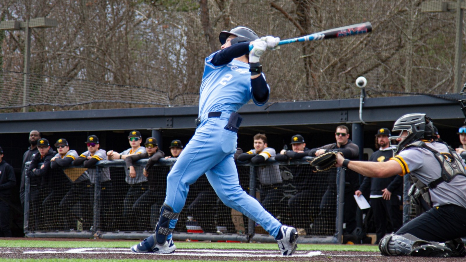 Brogan Jones at the Plate for the Lancers against UMBC