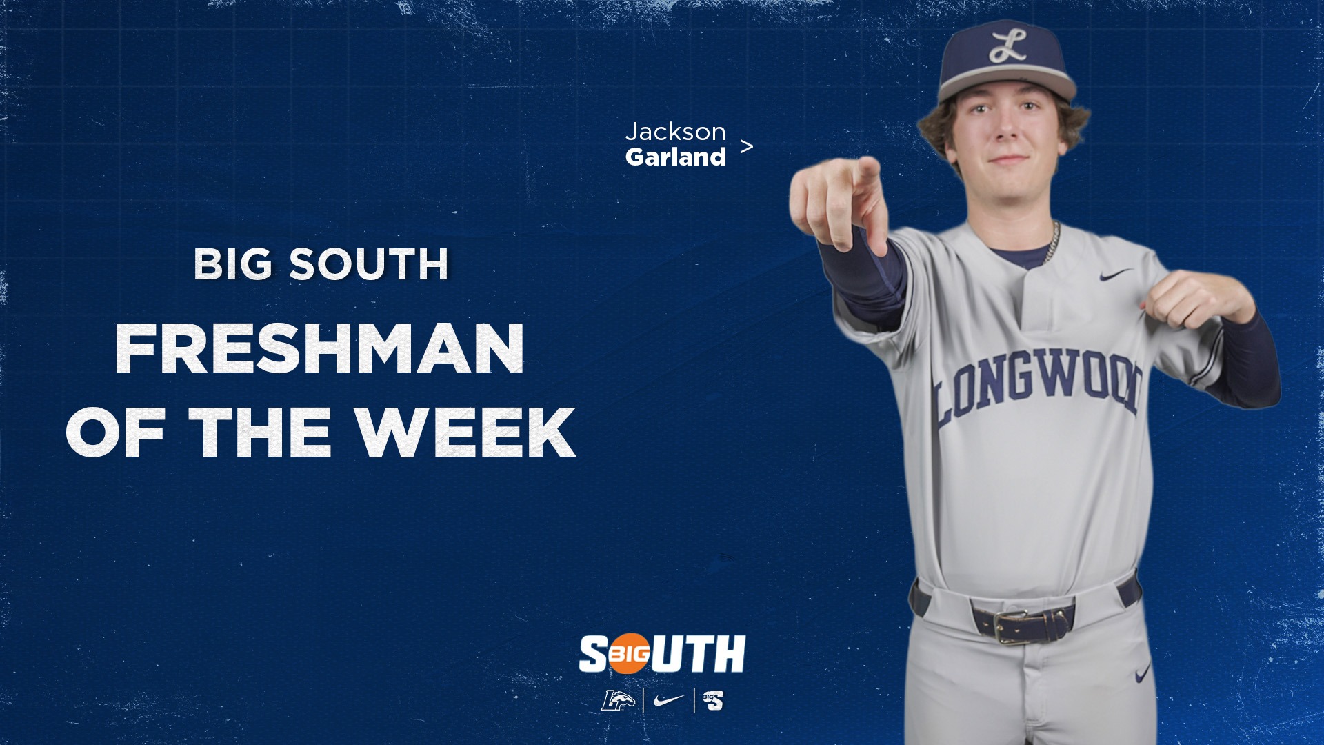 Jackson Garland earns first collegiate Big South Award