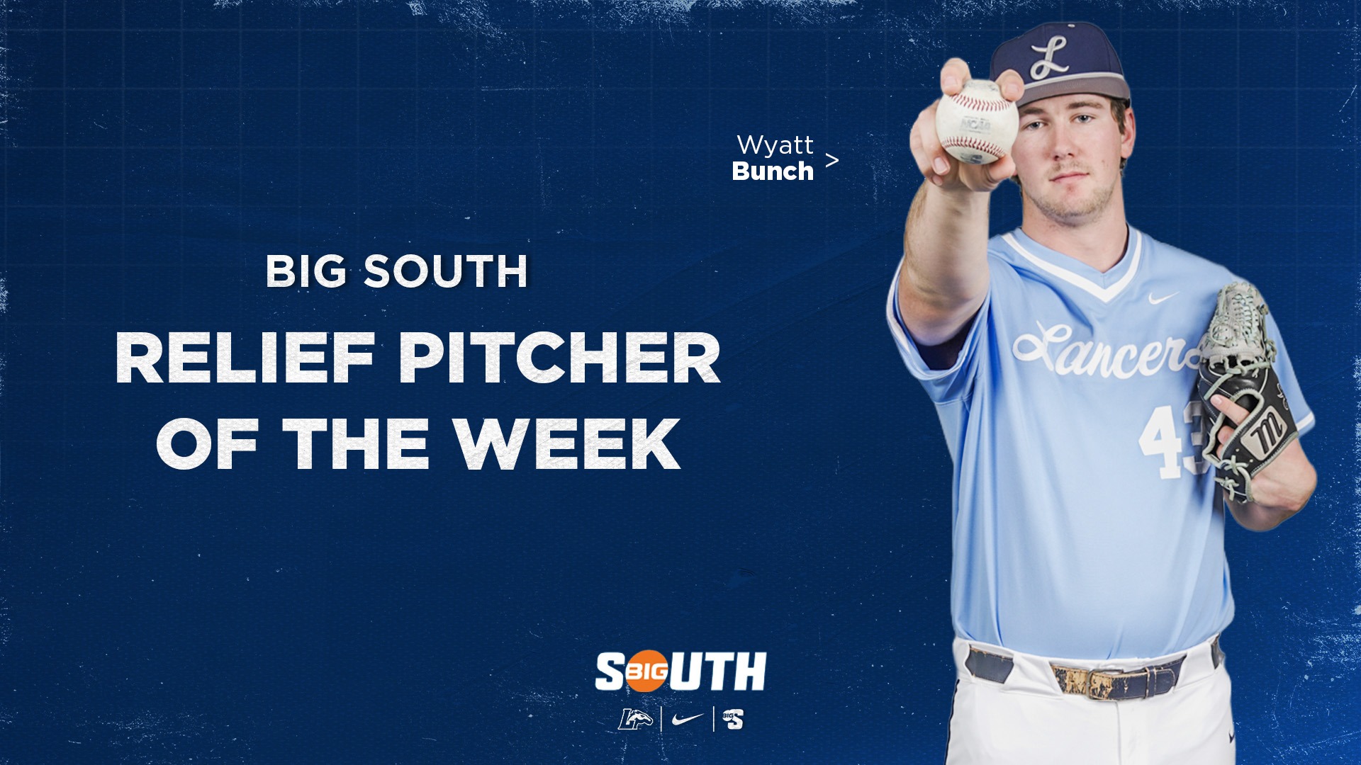 Wyatt Bunch Earns First Big South Honors of the Week