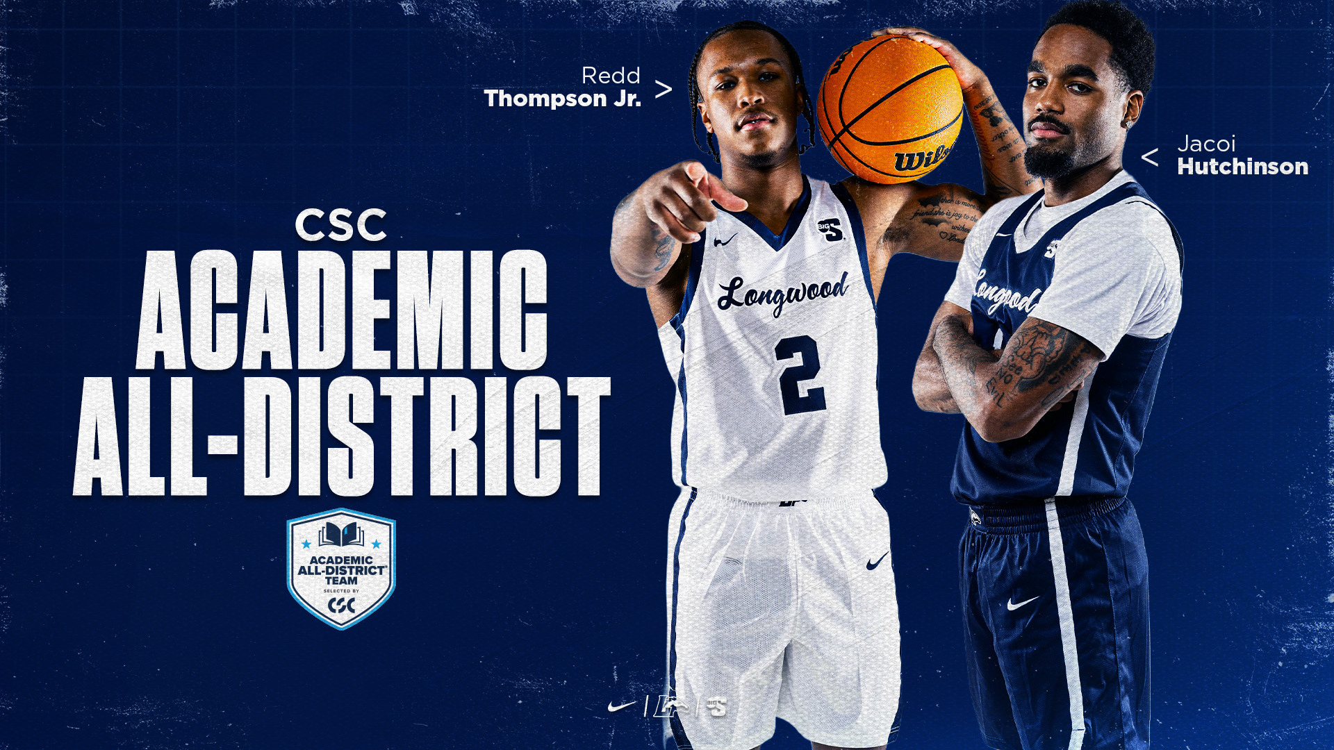 Redd Thompson Jr., Jacoi Hutchinson earn CSC Academic All-District Honors