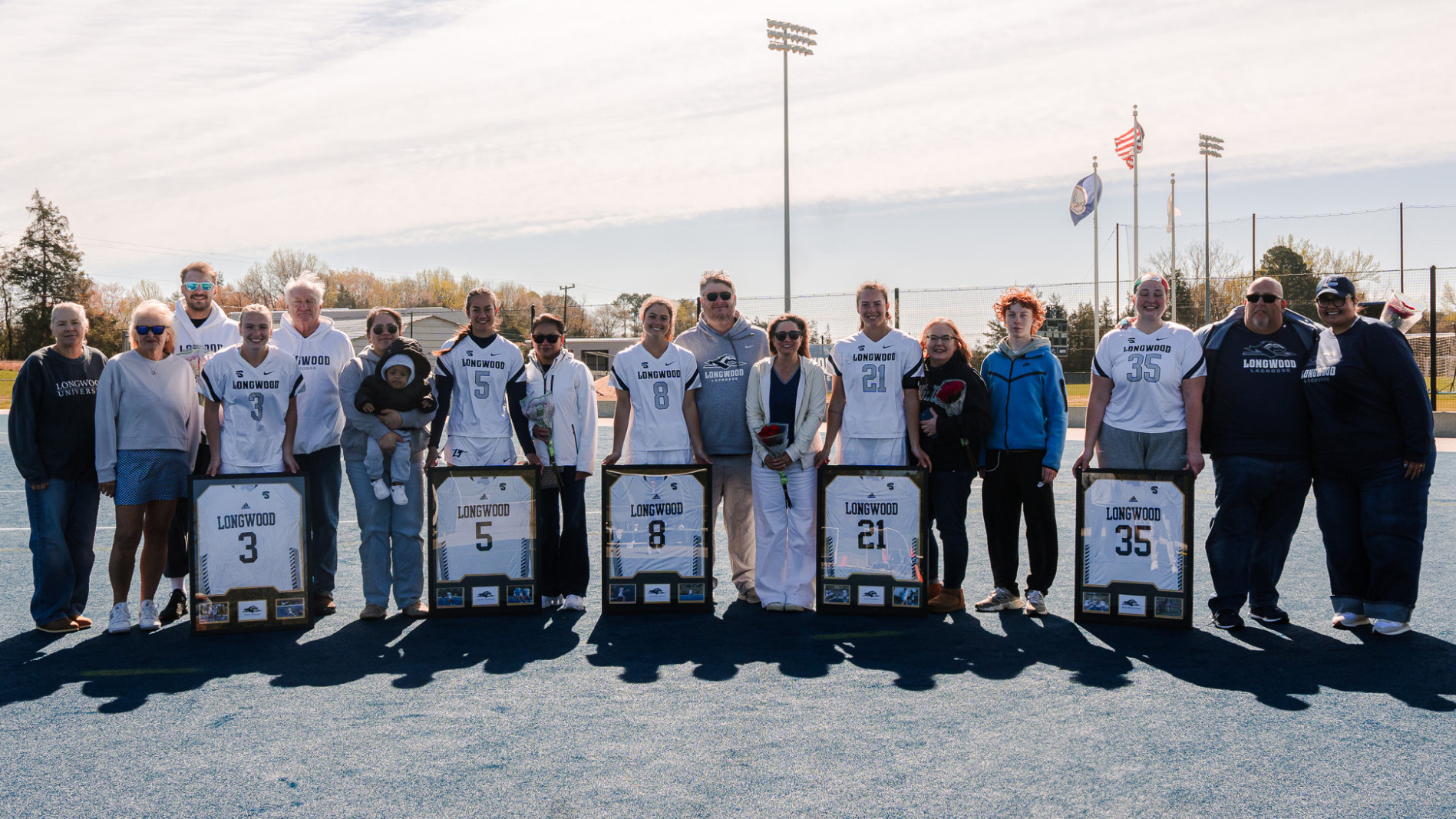 Longwood's seniors | Zenie Newsom, Kendra DeFilippo, Alexandra Burst, Lily Stohlman, Isabella McCullough