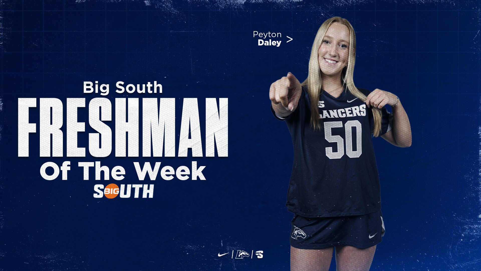 Peyton Daley Big South Freshman of the Week