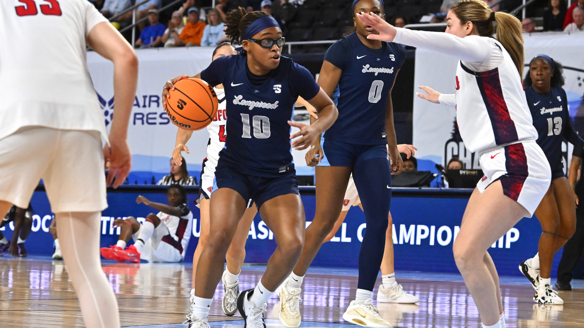 Malea Brown drives to the basket