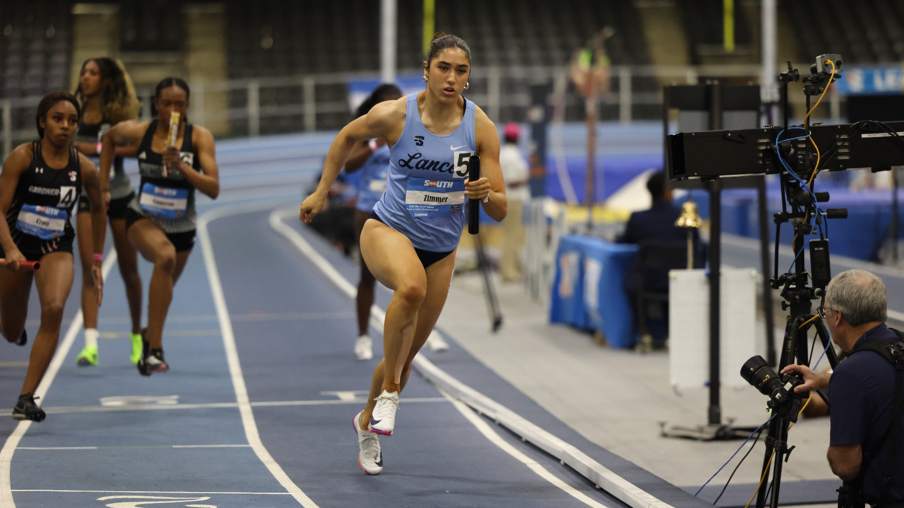 Rachael Zimmer sprints
