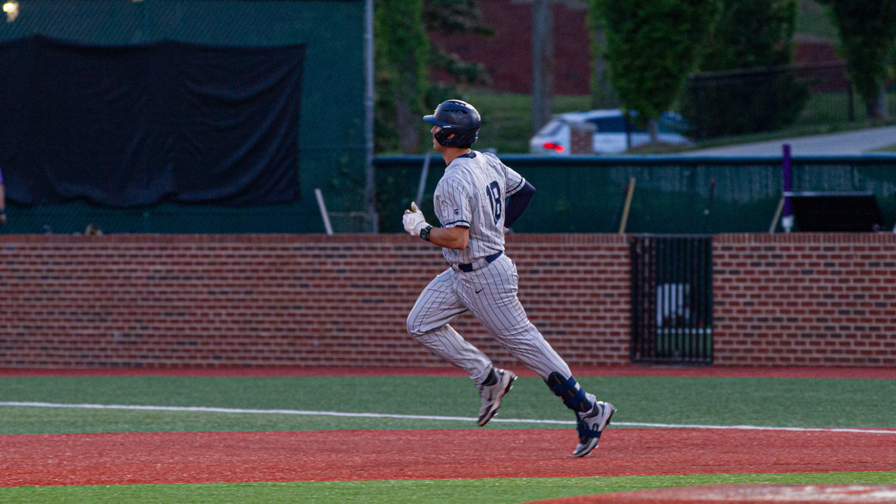 Jon Howard trots after hitting a home run