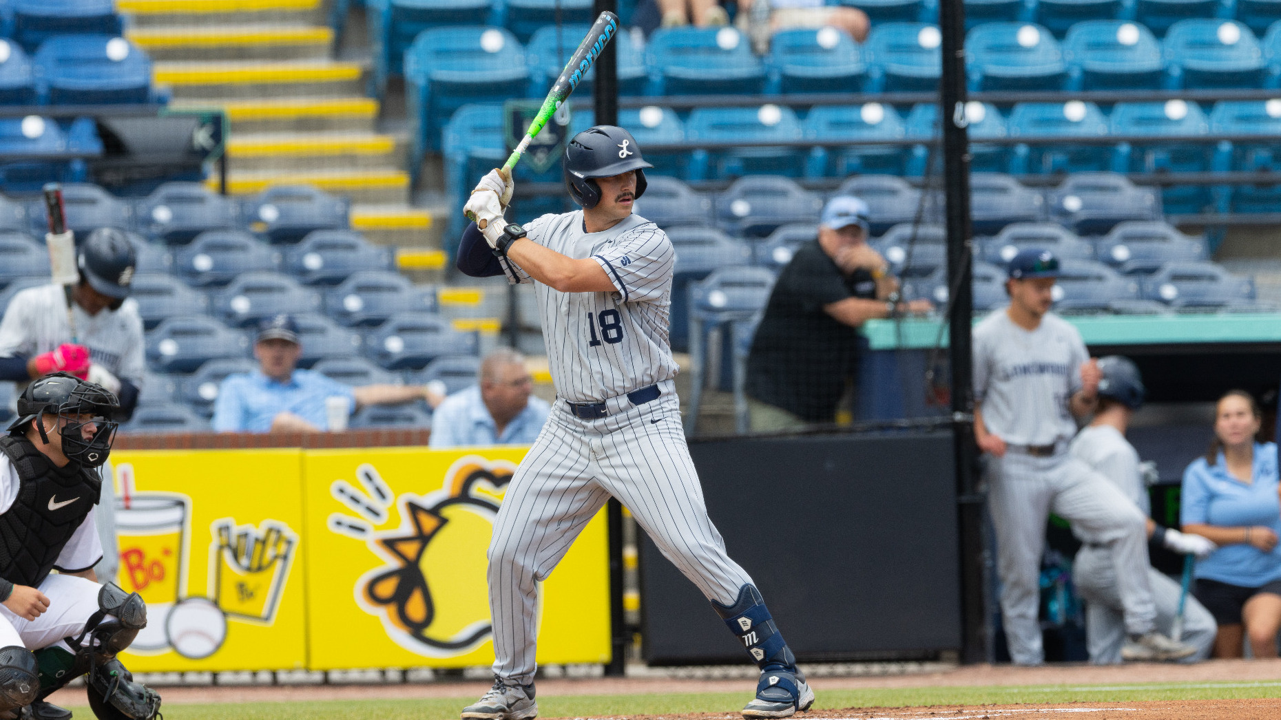 Jon Howard waits at the plate for the Lancers