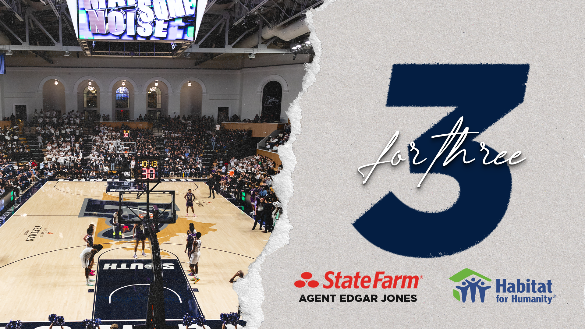 3 for 3 Challenge State Farm agent Edgar Jones, Longwood athletics