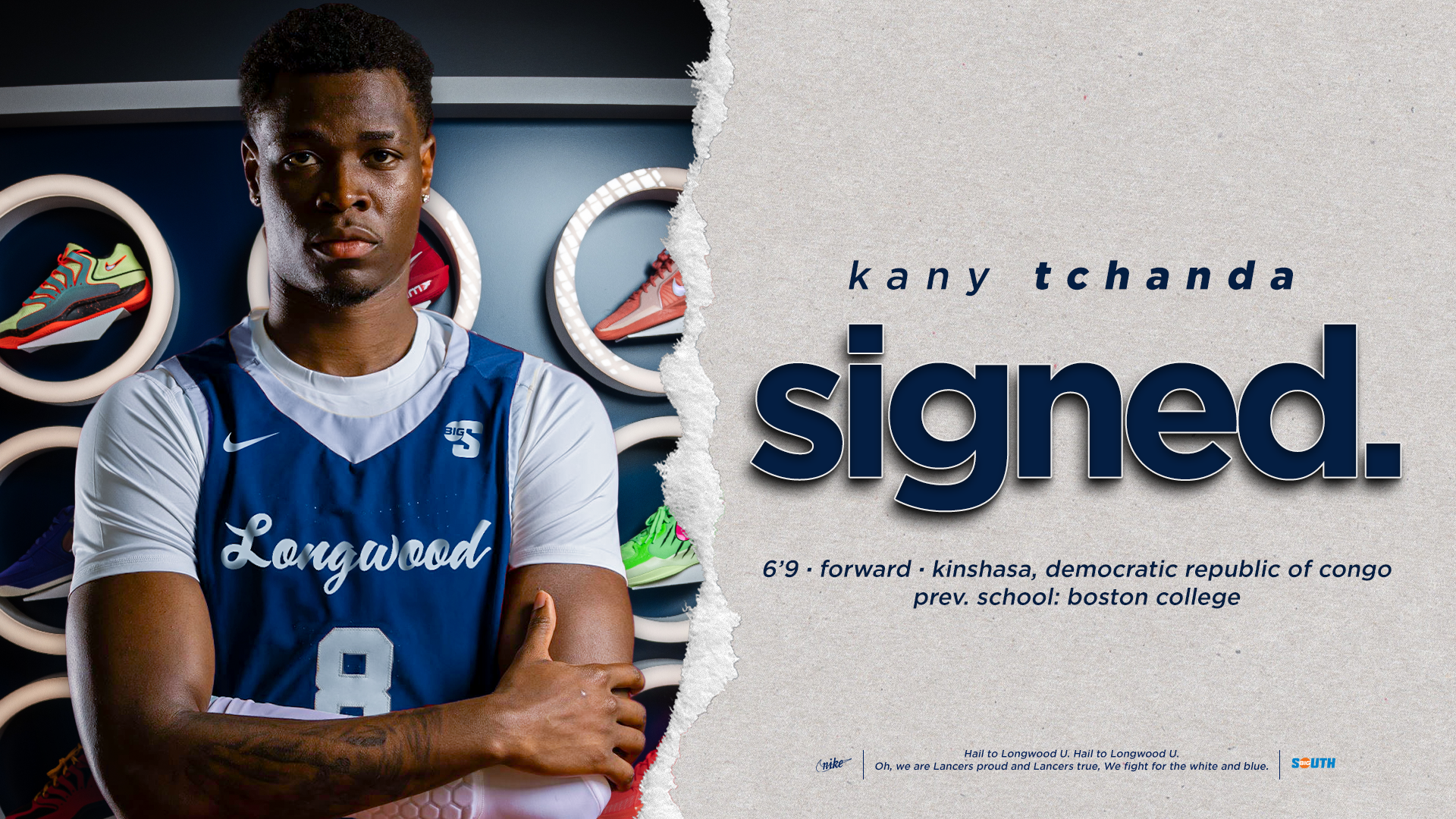 Kany Tchanda signed to Longwood from Boston College