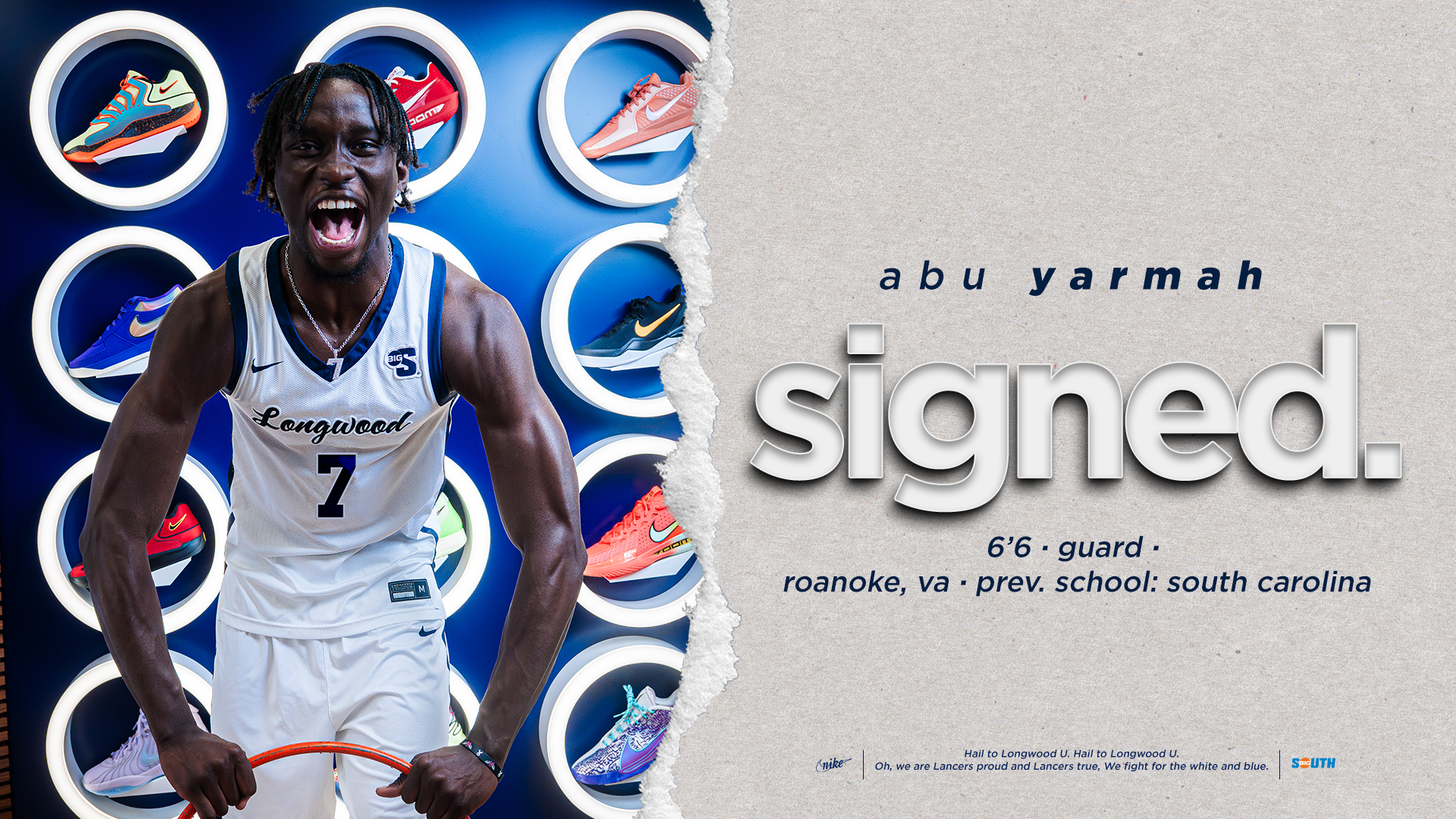 Abu Yarmah signs with Longwood men's basketball