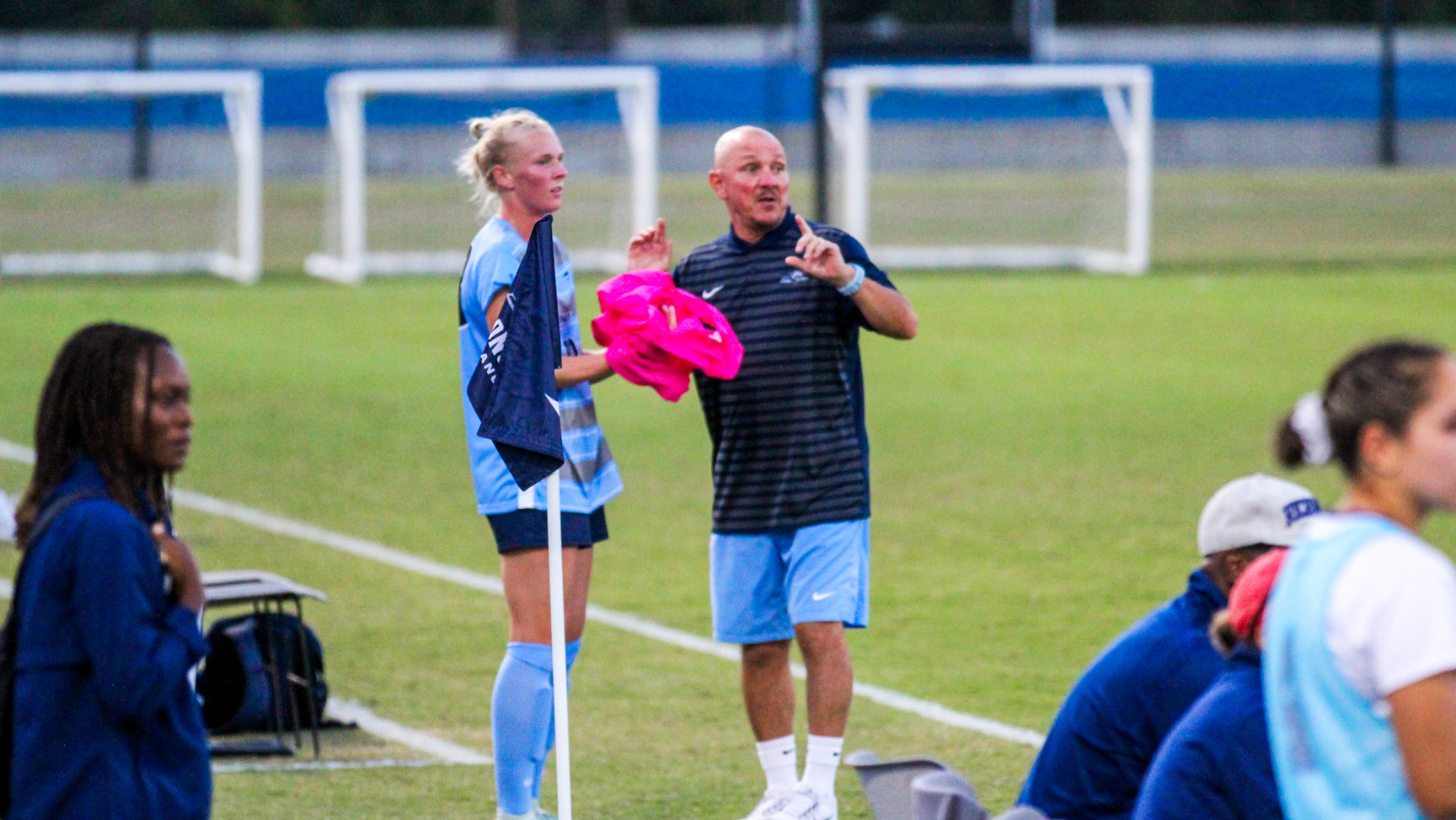 Todd Dyer coaches Claire Schultz