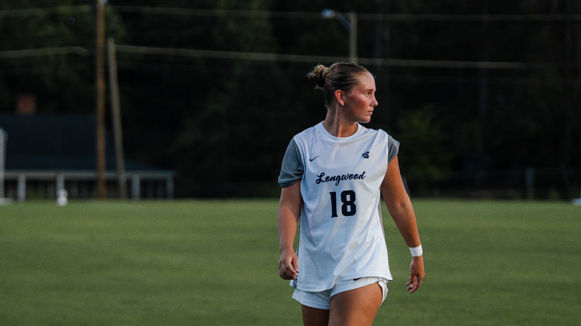 Longwood plays William & Mary in exhibition women's soccer action at Longwood Athletics Complex on Aug. 8, 2026.