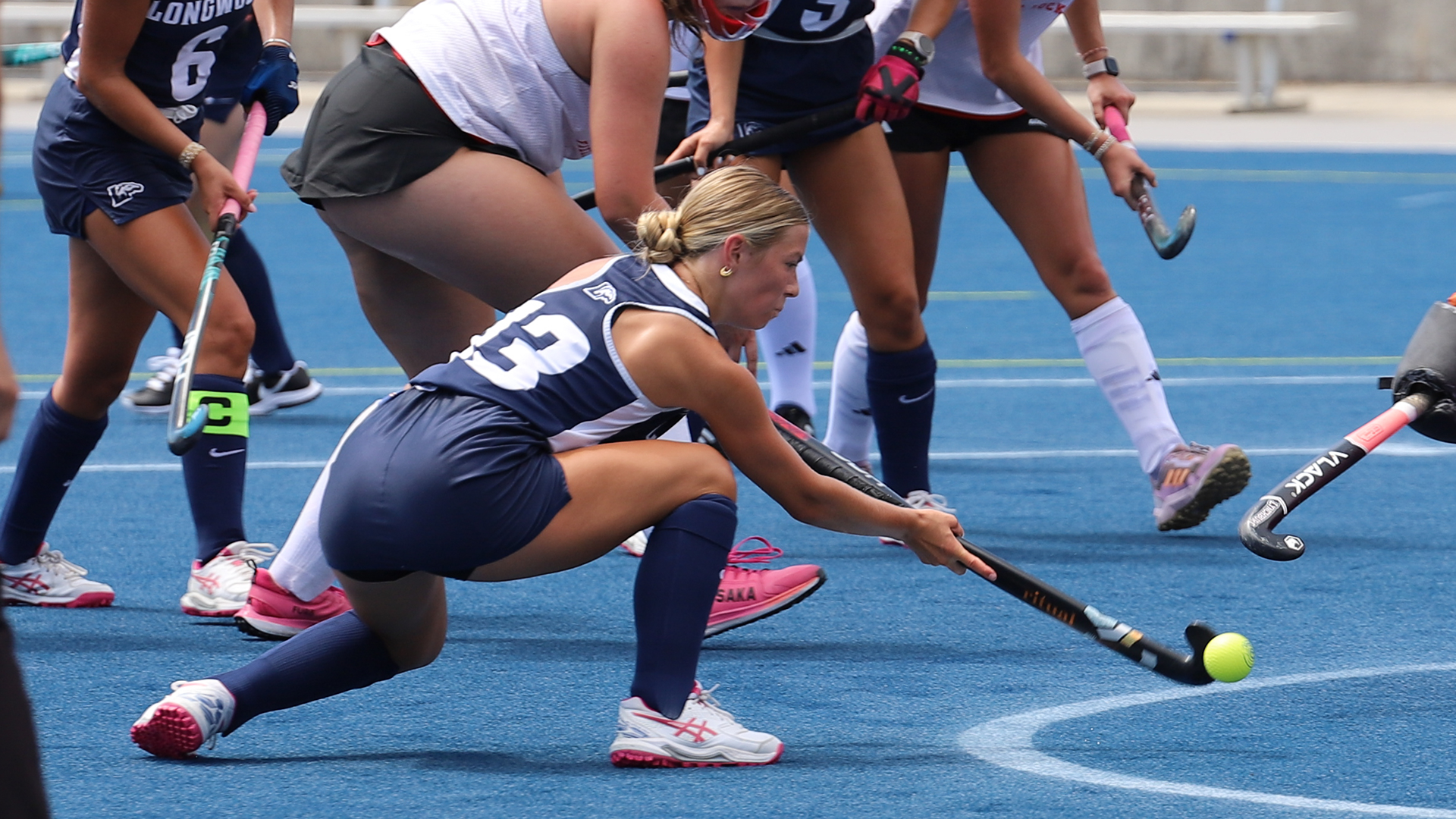 Aubrey White chipping a goal in against Lynchburg