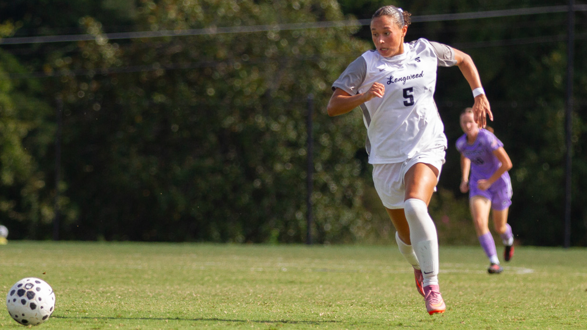 Peyton Curney dribbles the ball against High Point on September 19, 2026 at home