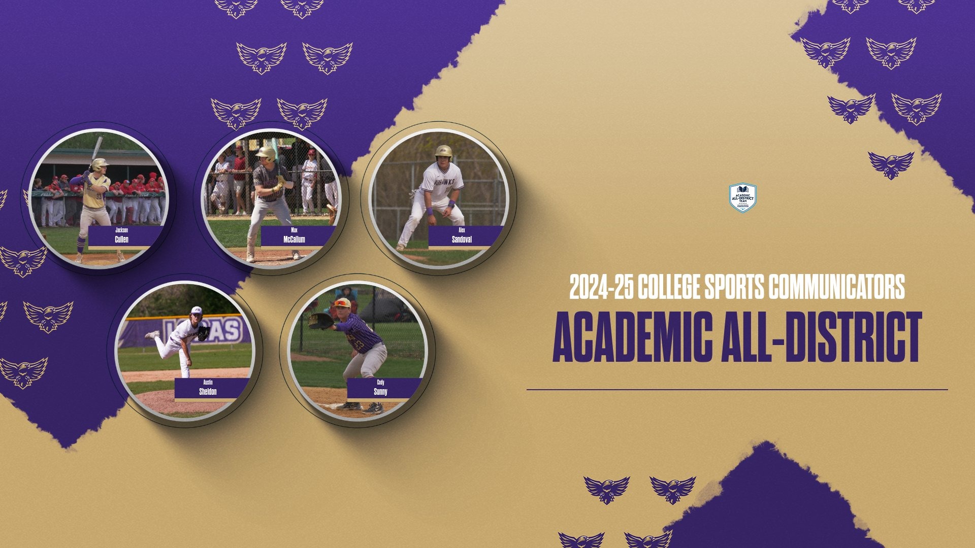Baseball CSC Academic All-District Story Photo