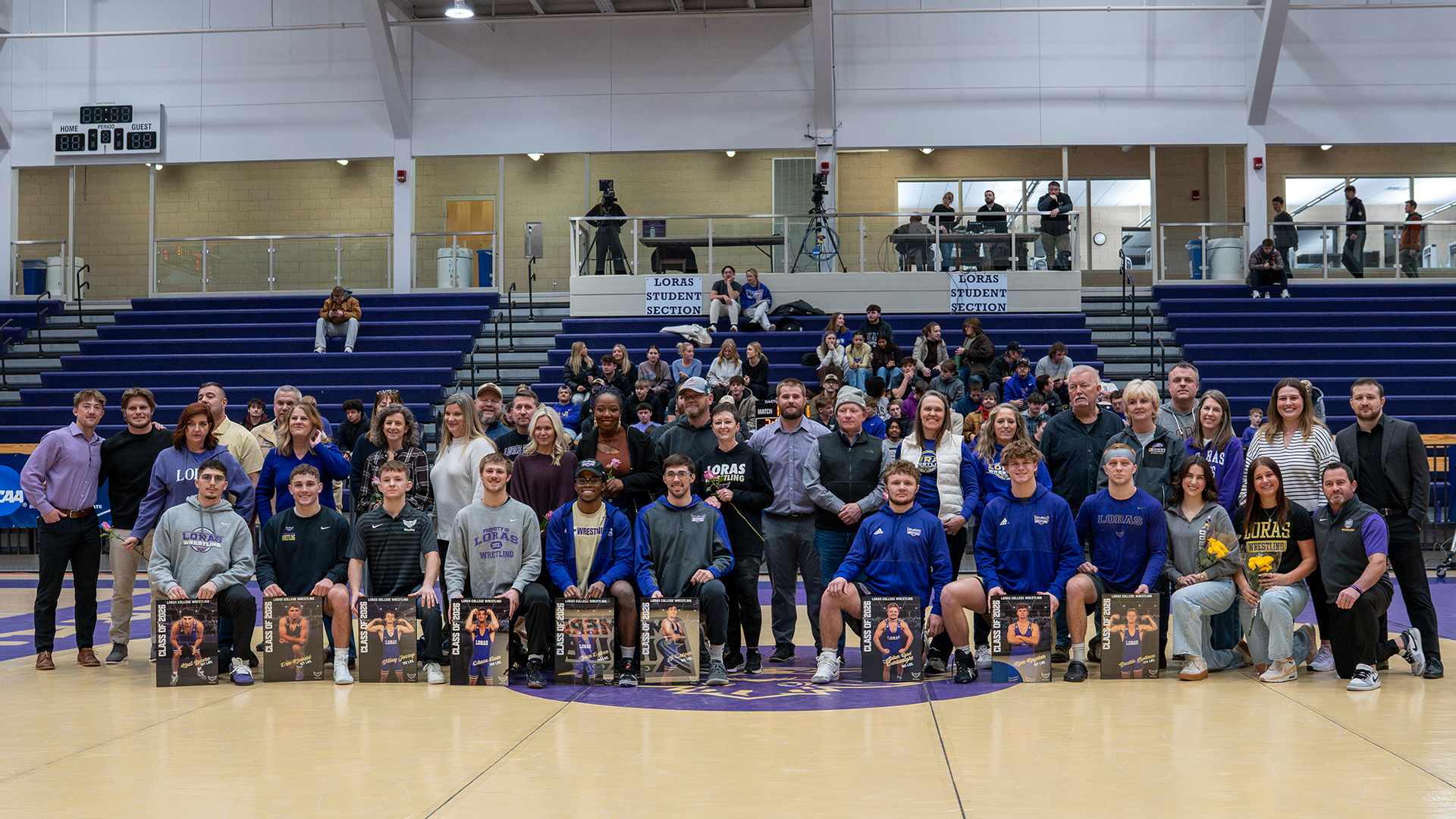 Men's Wrestling Senior Day Group Photo