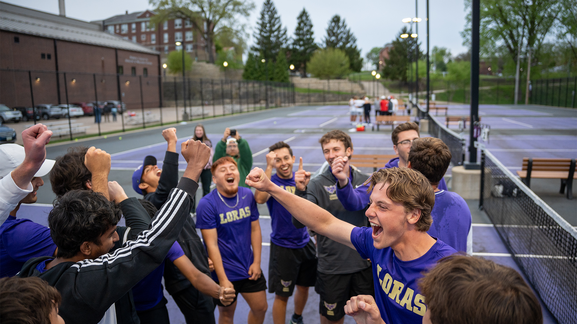 Men's Tennis Celebration