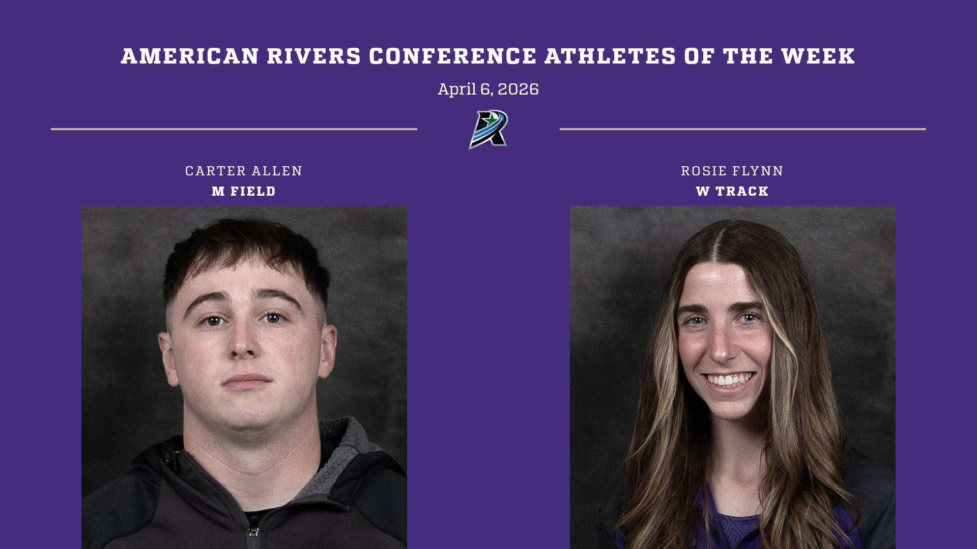  Carter Allen and Rosie Flynn A-R-C Athlete of the Week Story Photo 