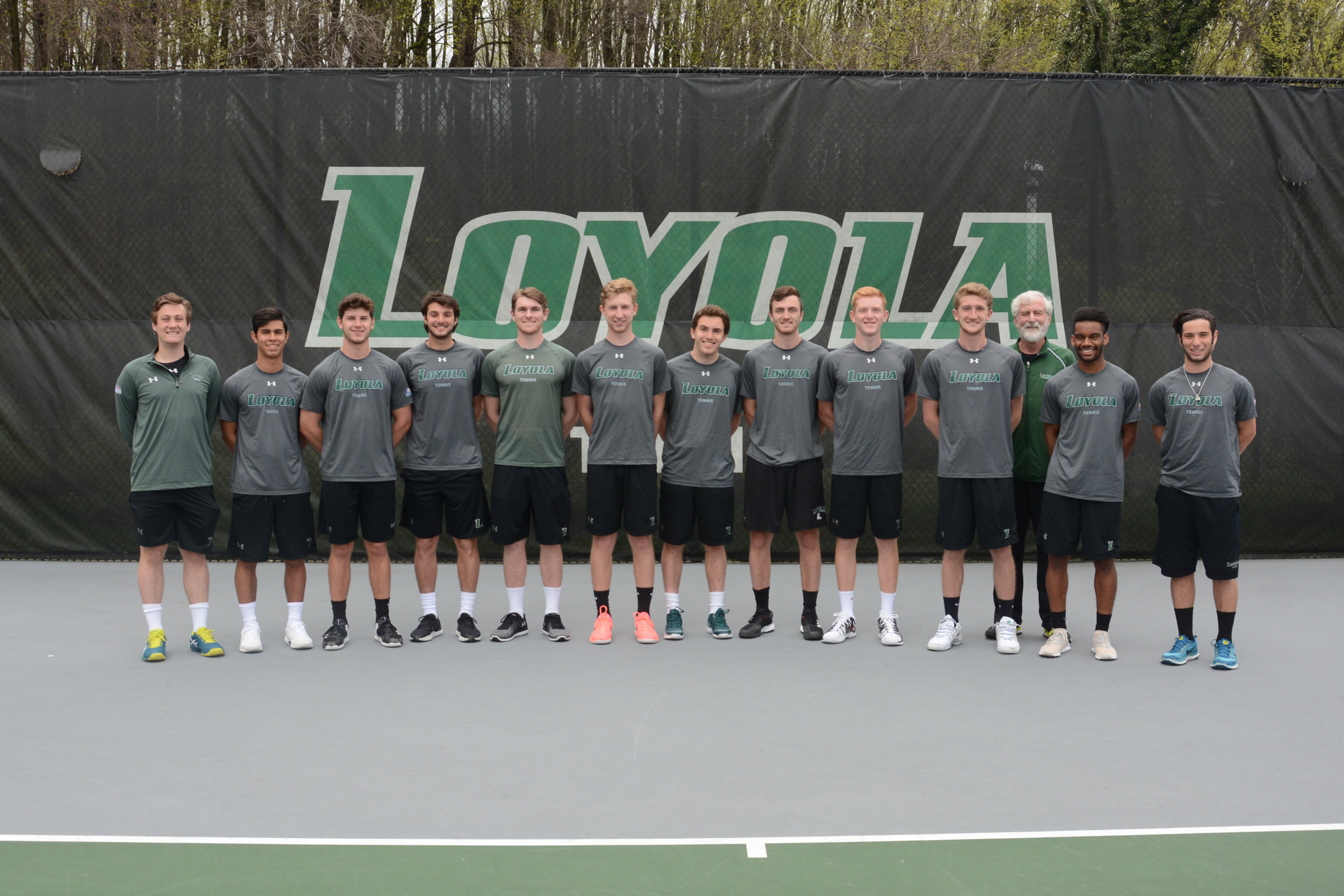 The 2017-2018 Loyola Men's Tennis Team