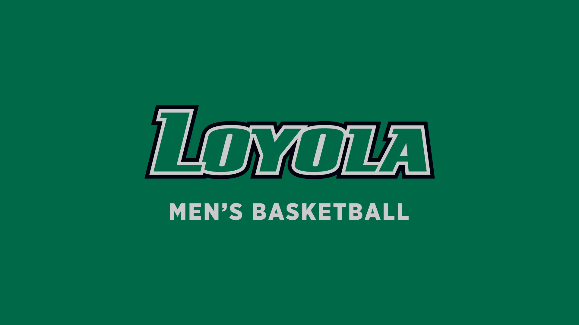 Loyola Men's Basketball logo on green background