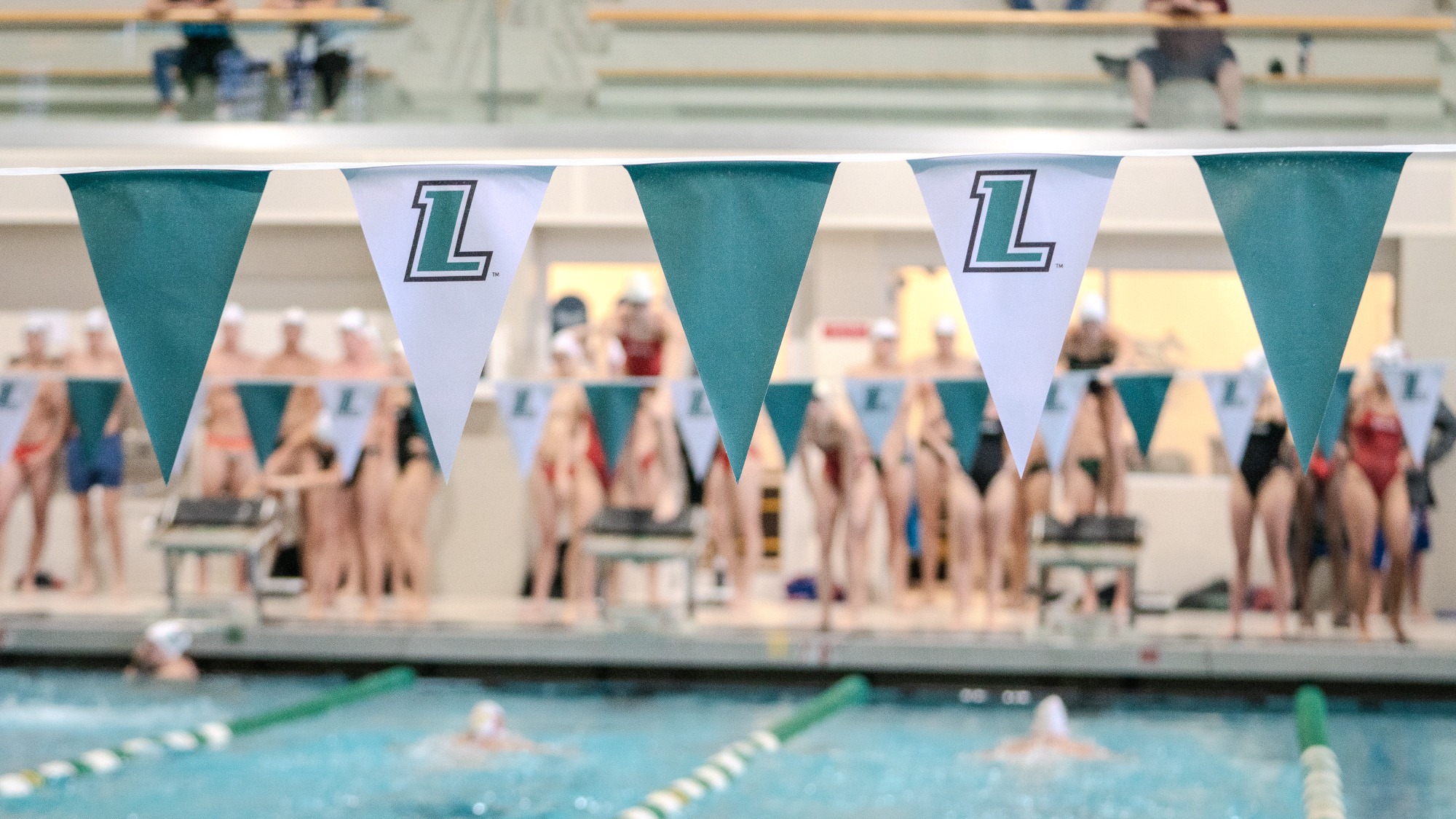 Flags at the Mangione Aquatic Center