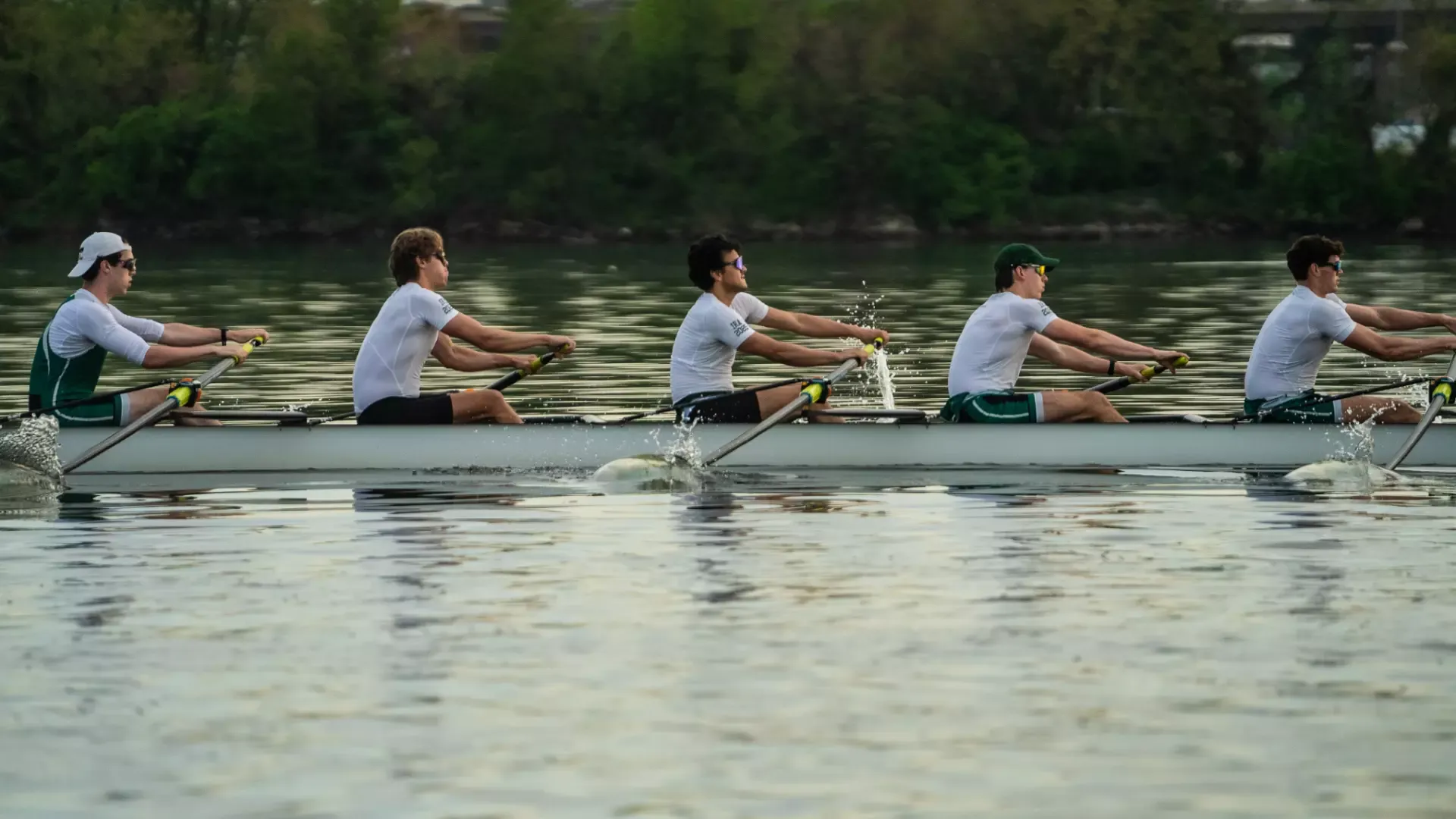 Men's Rowing at practice