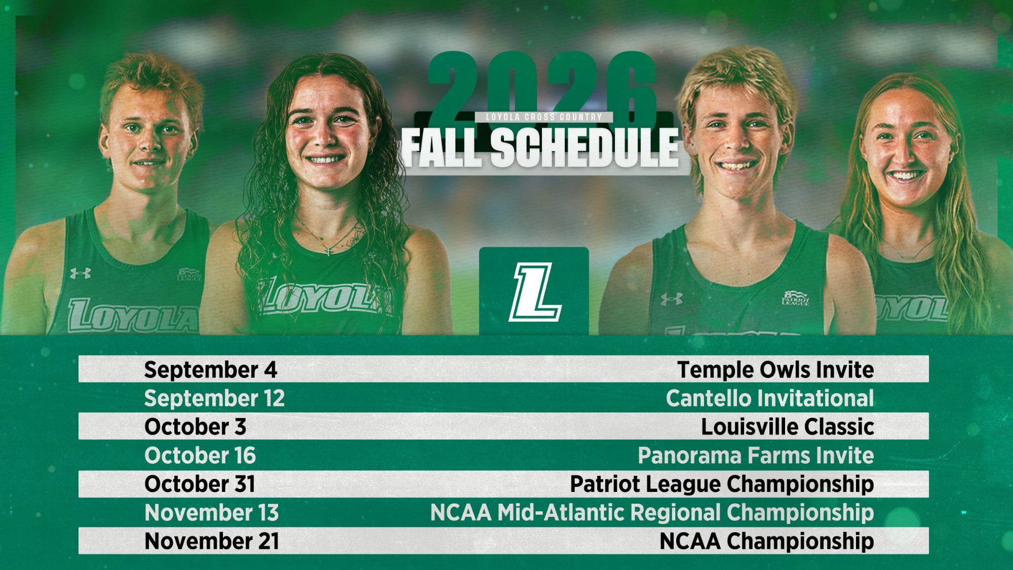 2026 Cross Country Schedule