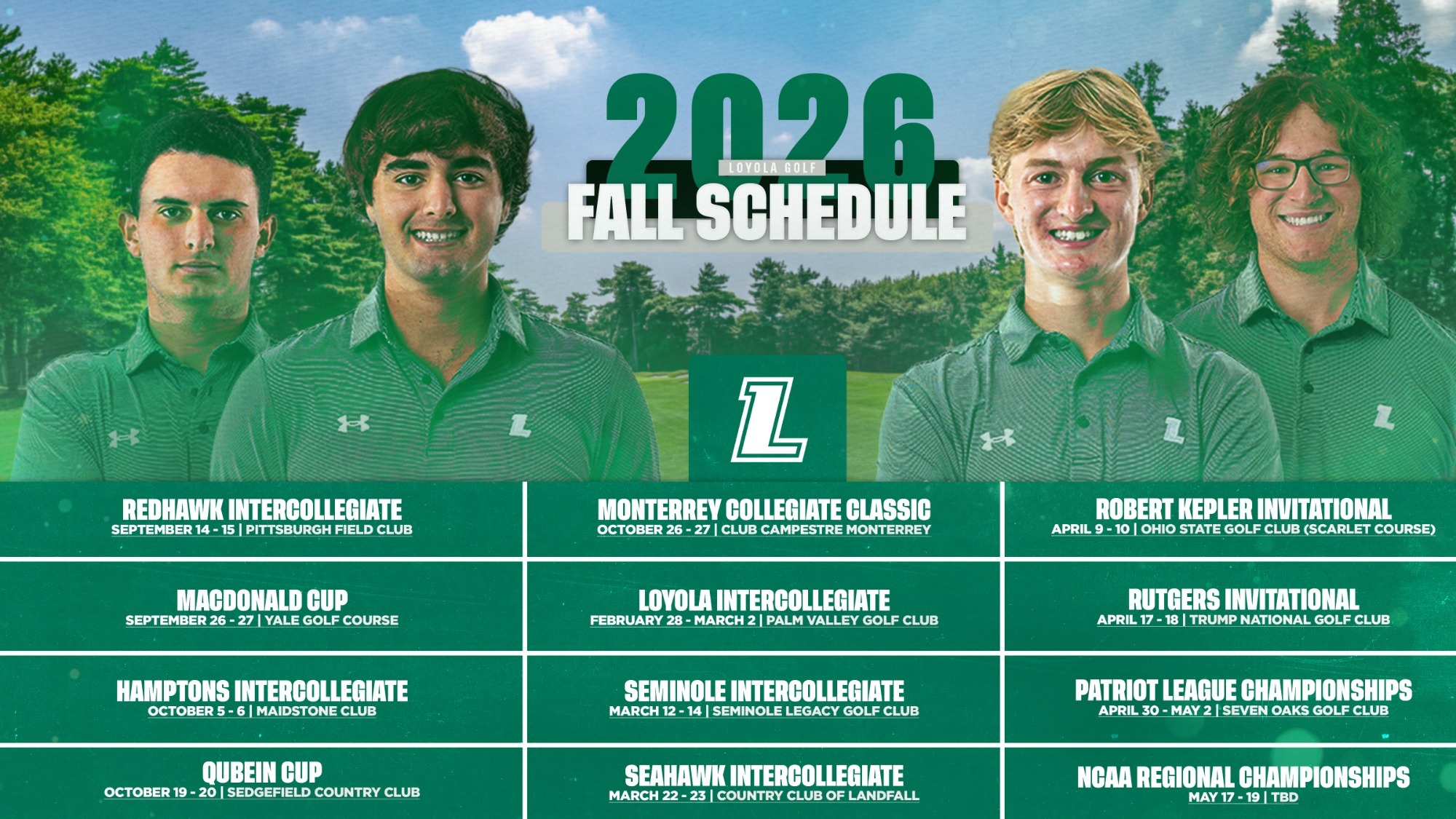 2026-27 Loyola Golf Schedule