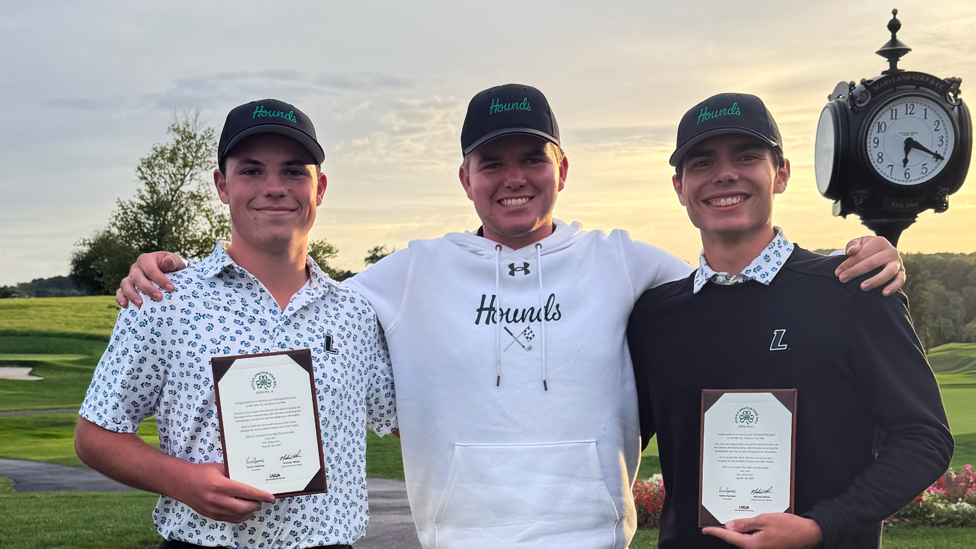 Zach Berger (left), Matt Carpentier (center) and Michael Asselta (right)
