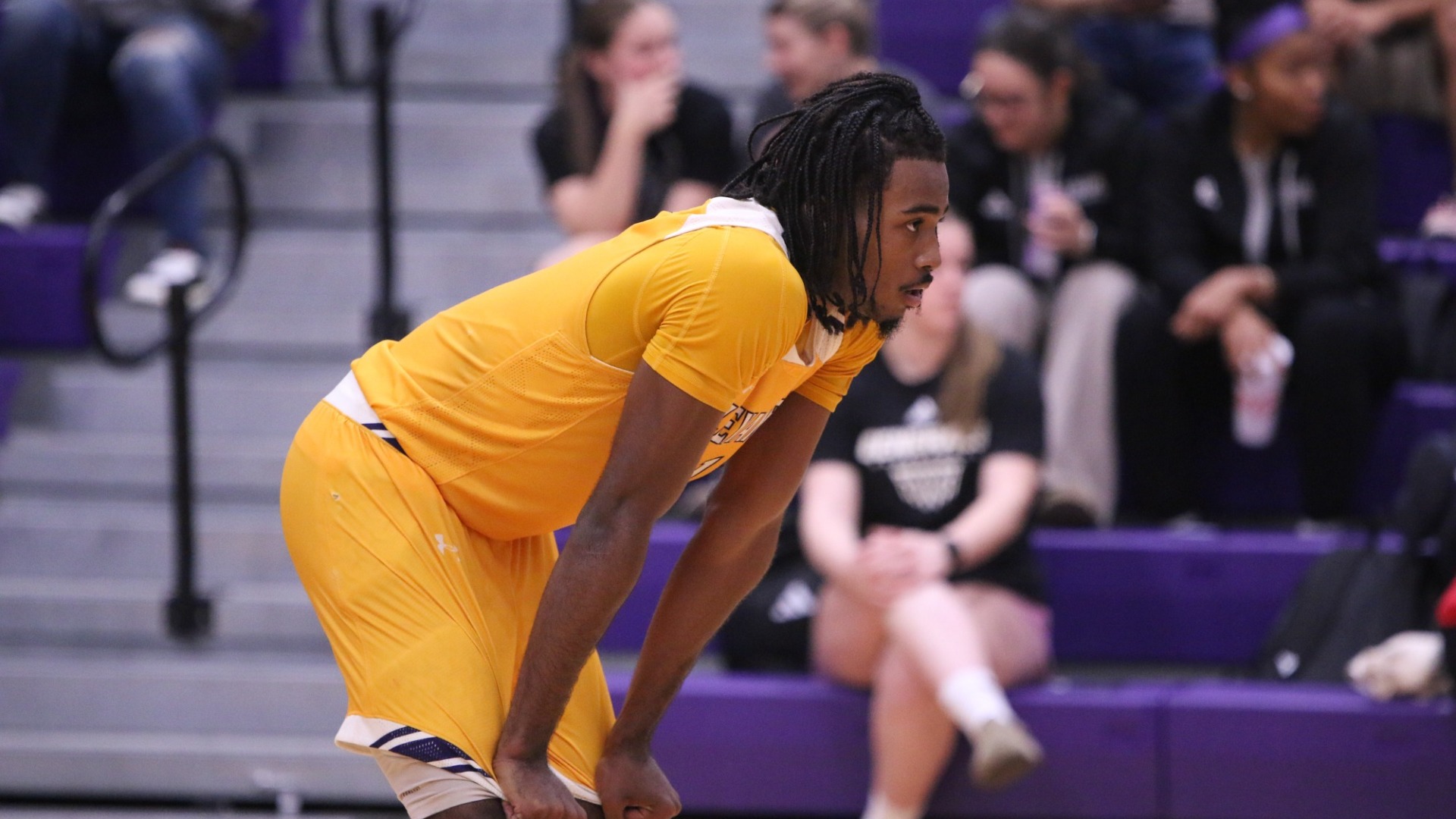 EJ McQuillan gets a quick breather in a game against TAMUT