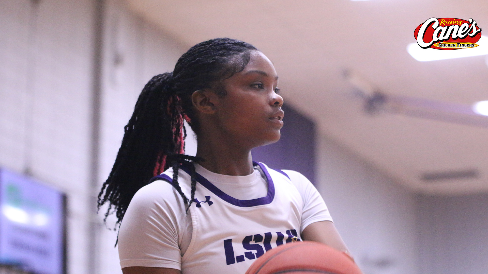 Courtlynn Rideau look on during a break in play