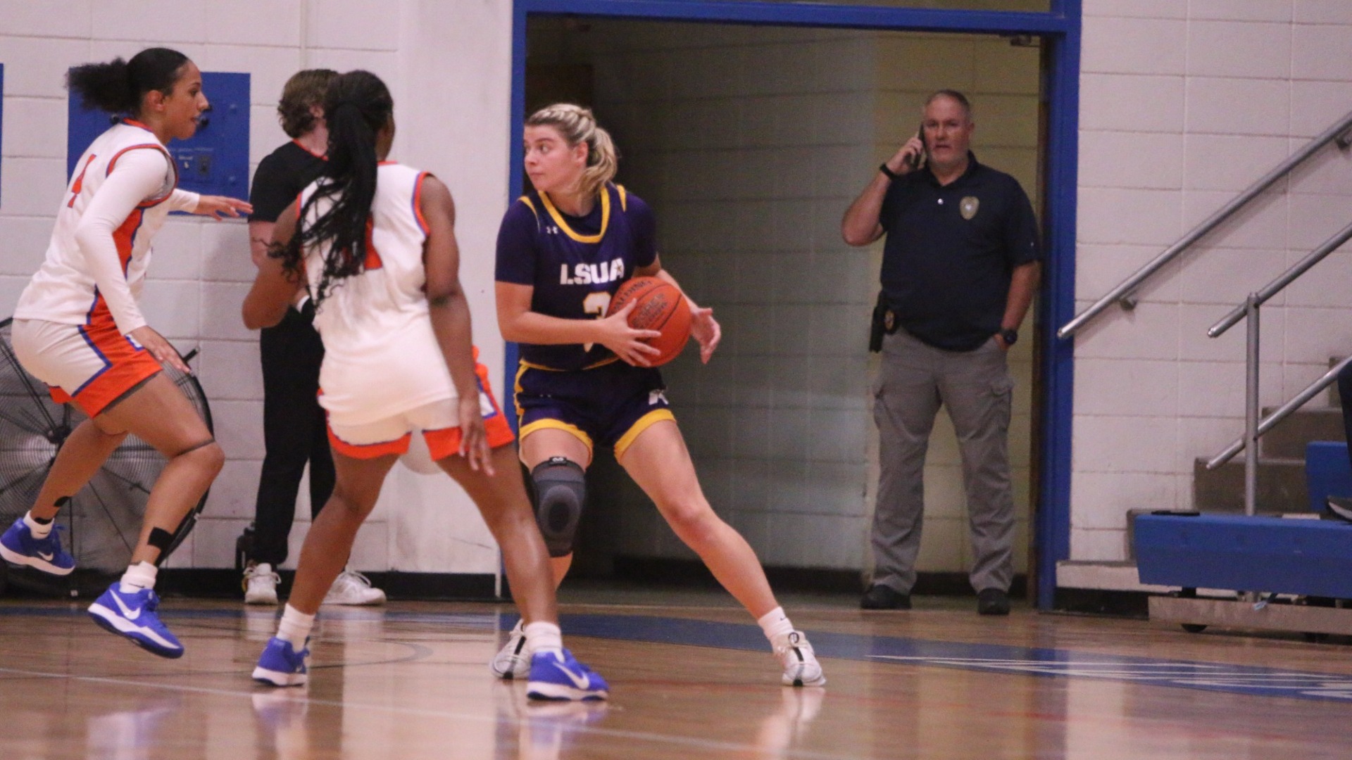Addison Walker avoids an opponent during a game against LCU