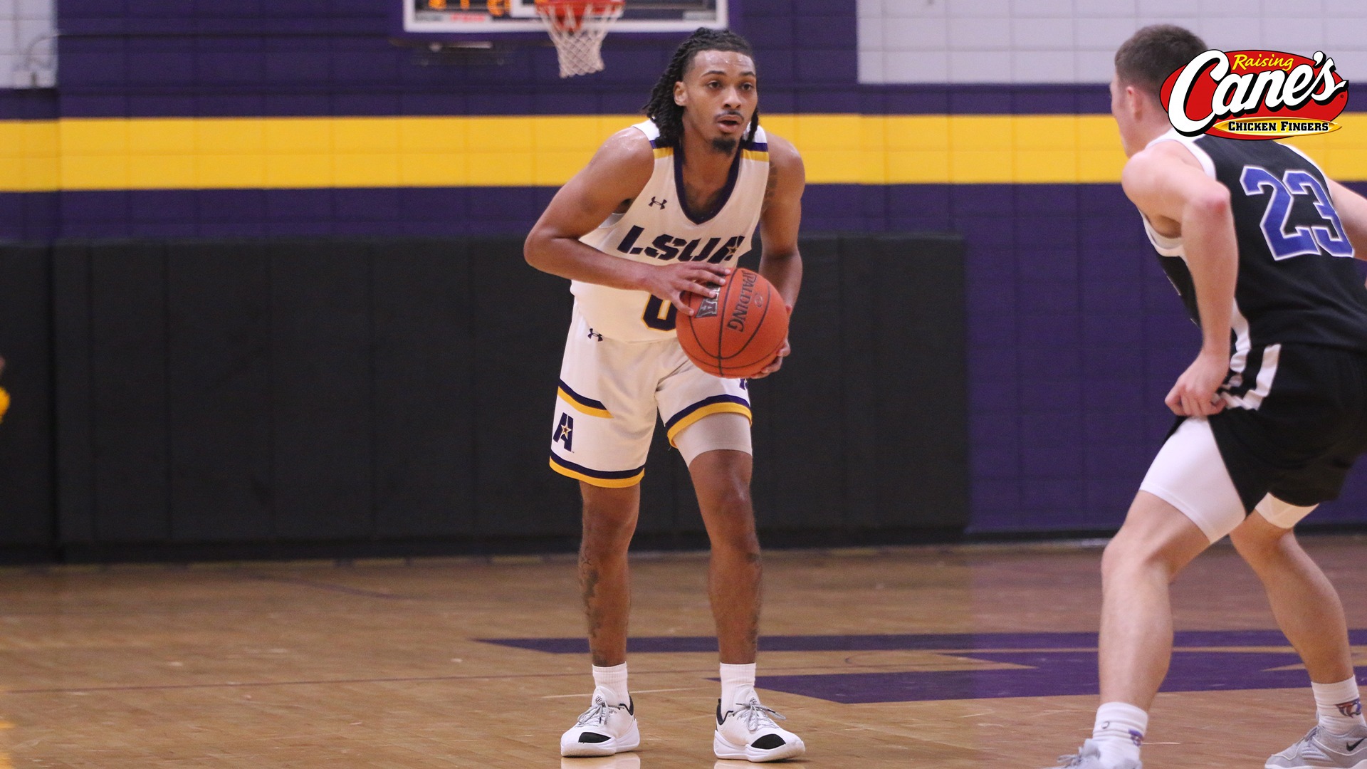 PD McCraney looks for an opening against LCU