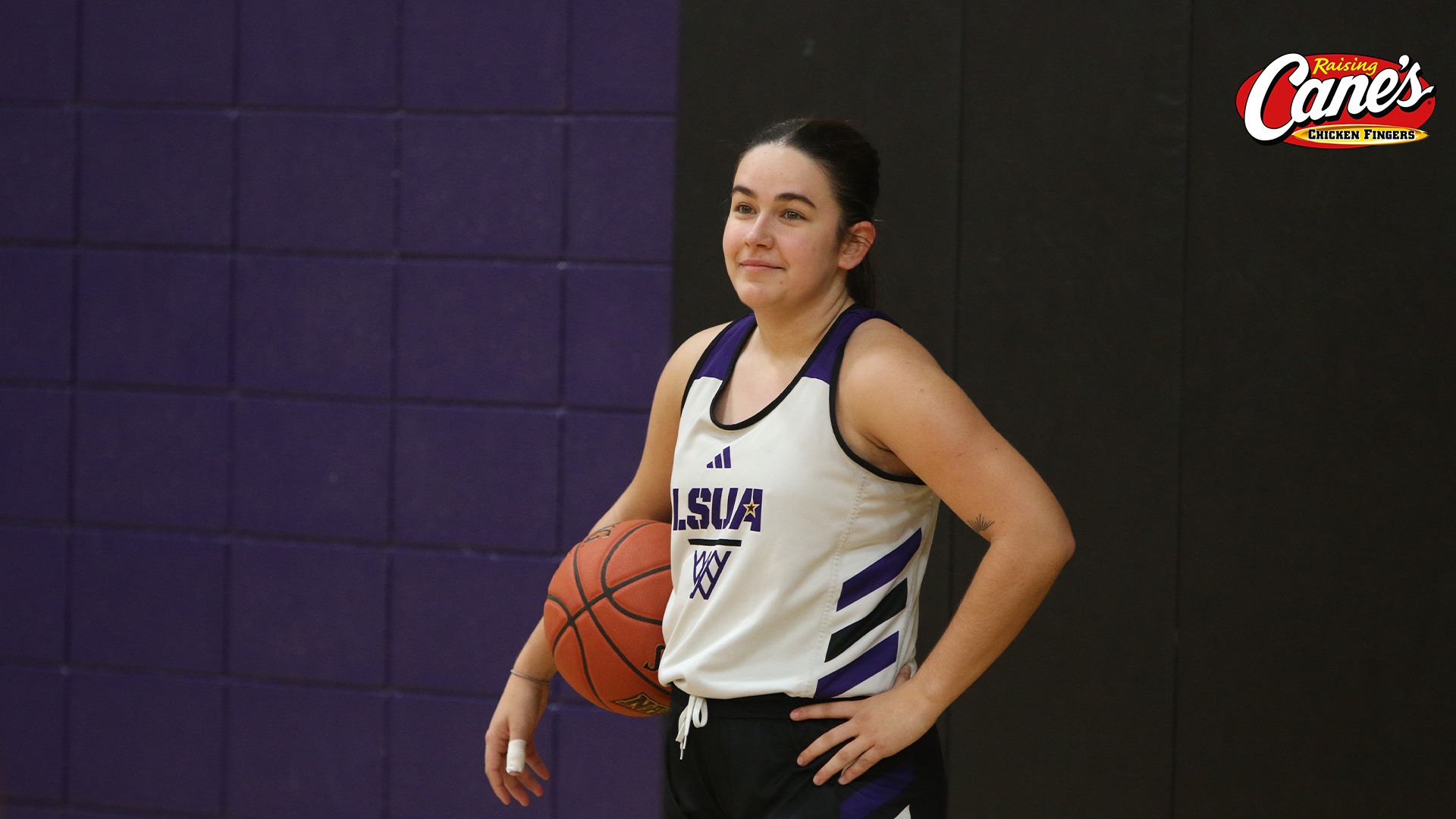 Sara Muneretto looks on during practice