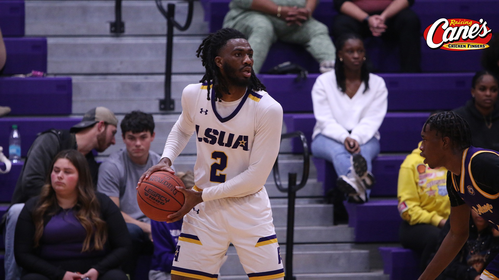 Talib Ferrette looks to pass during a game against Texas College