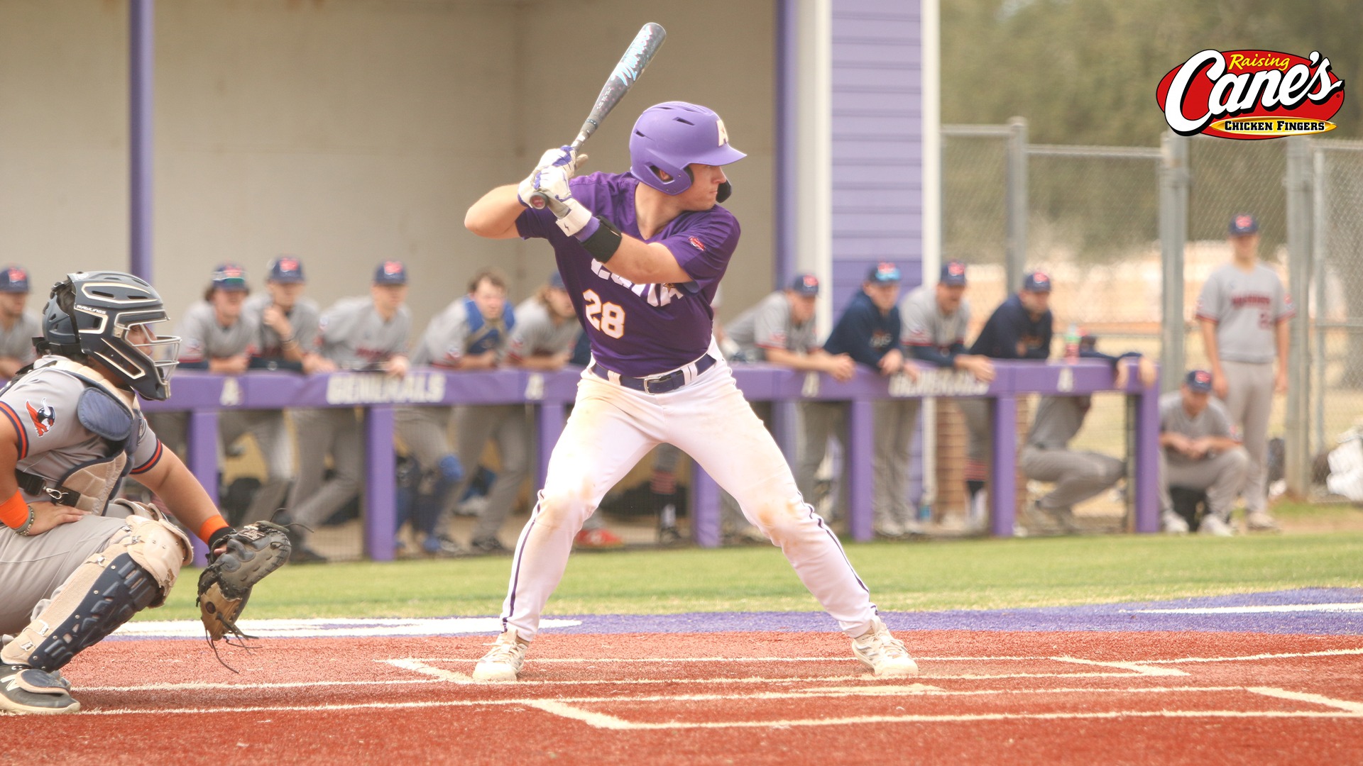 Trevor Dooley stands in the box awaiting a pitch