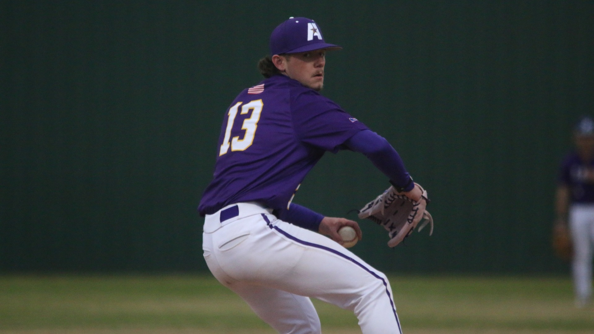 Nash Tamplet delivers a pitch against JMU